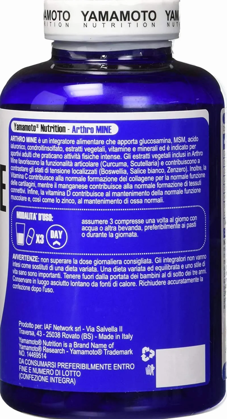 Yamamoto Nutrition ArthroMINE® integratore articolazioni glucosamina 2 confezioni 240 compresse