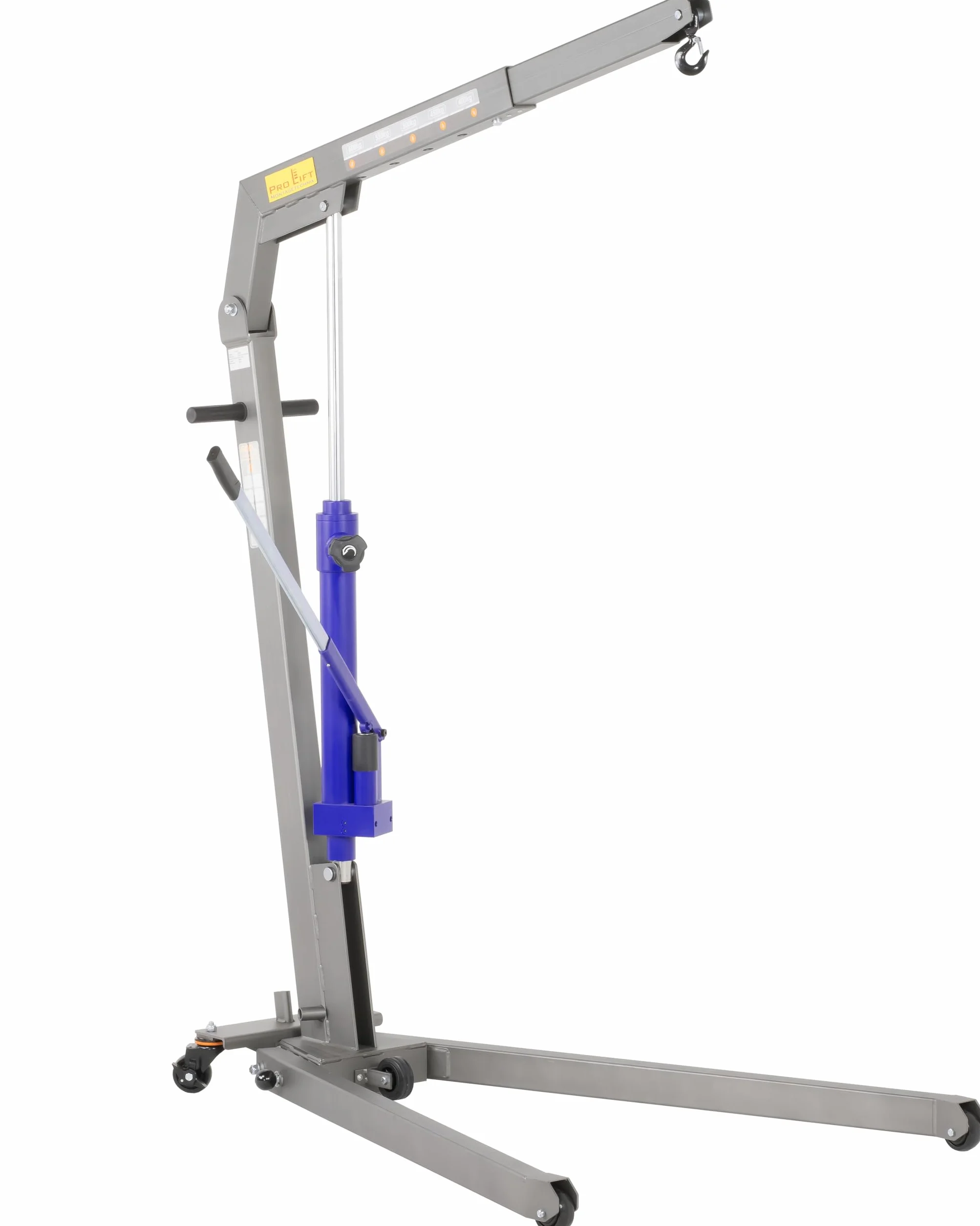 Gru da officina 600 kg 90 mm pieghevole per carichi pesanti