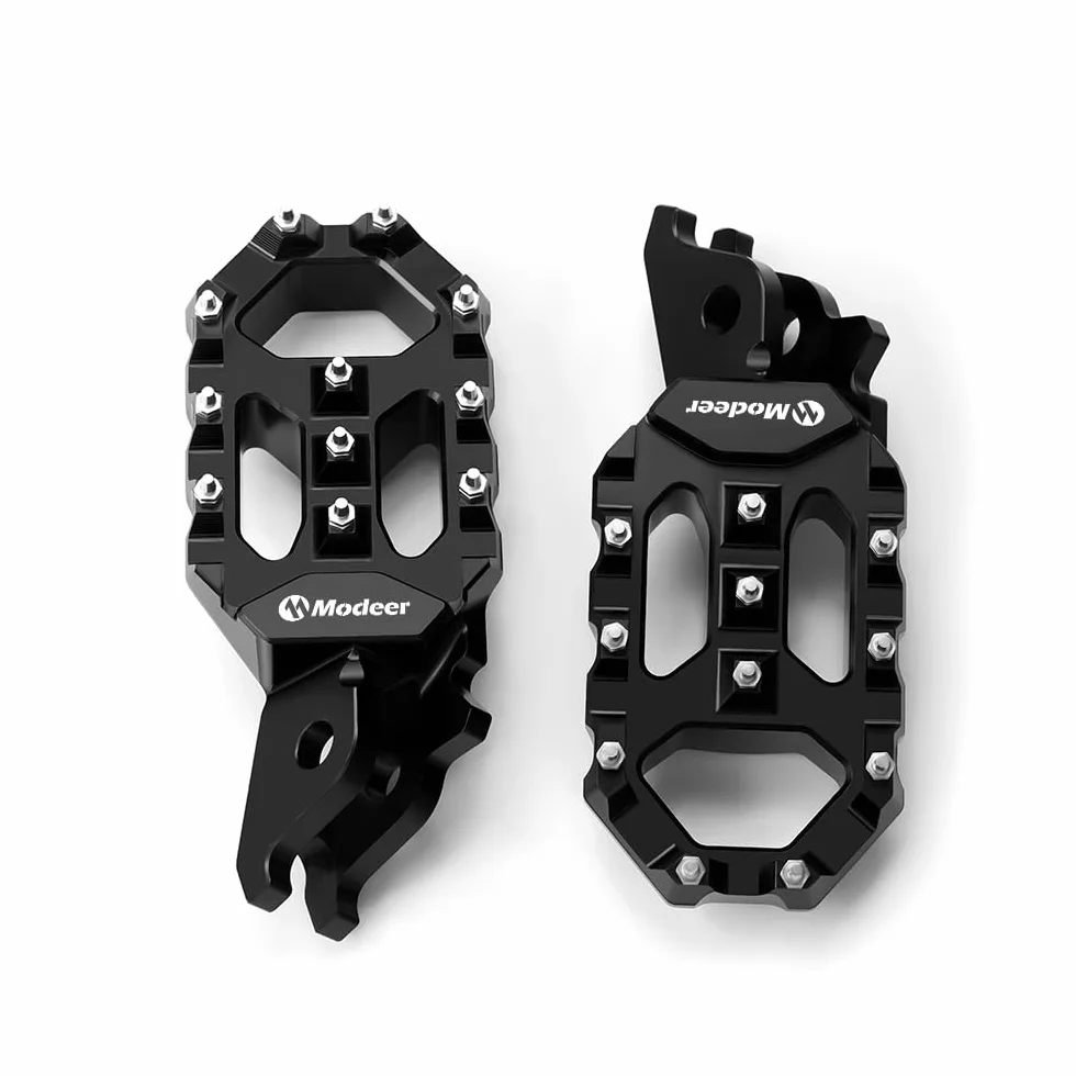 Modeer Pedane Offroad Moto per CRF 1000L Africa Twin CRF 450R XL750 Transalp 2025 (nero)