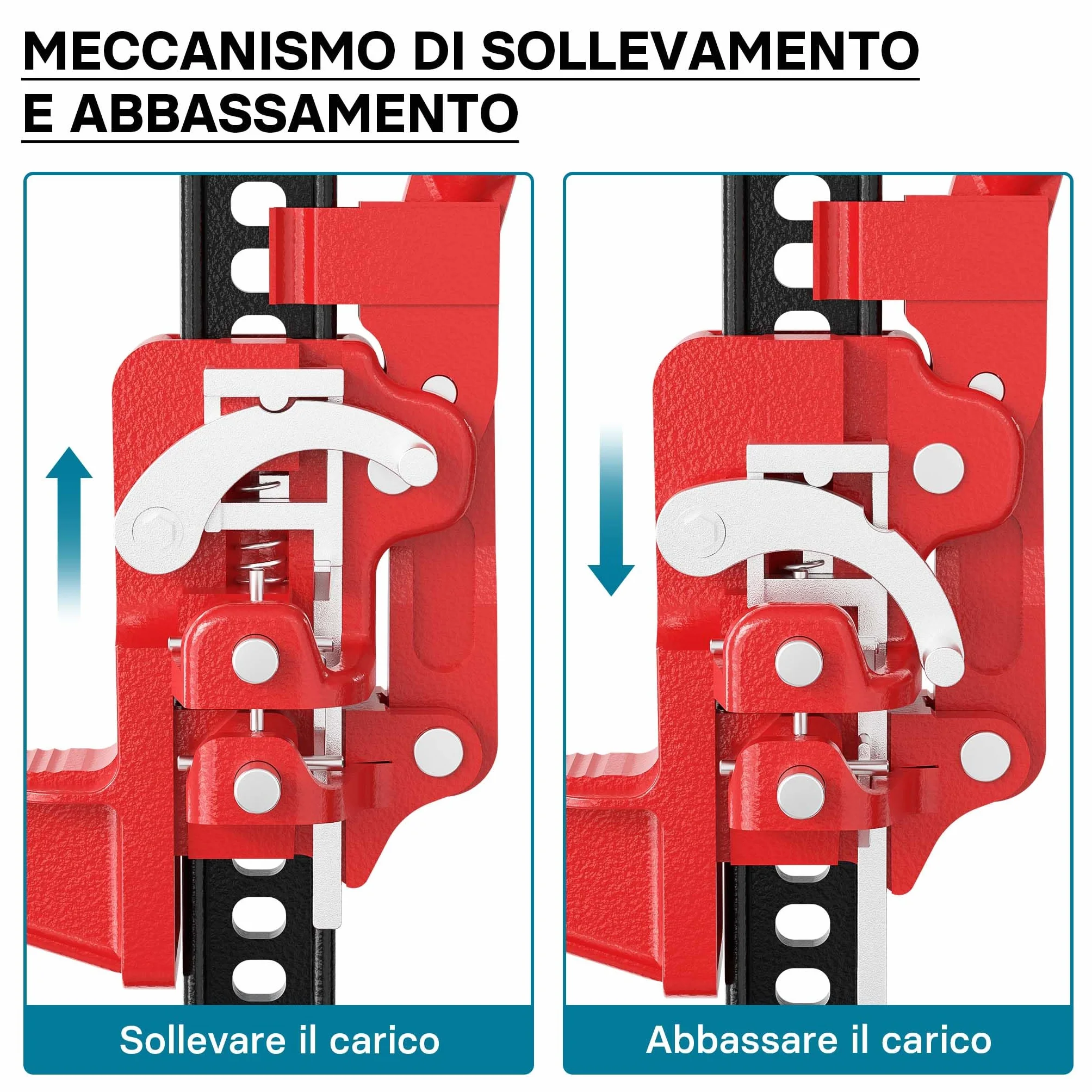 Binda meccanica 60" 150 cm 3000 kg sollevatore cric per fuoristrada e quad