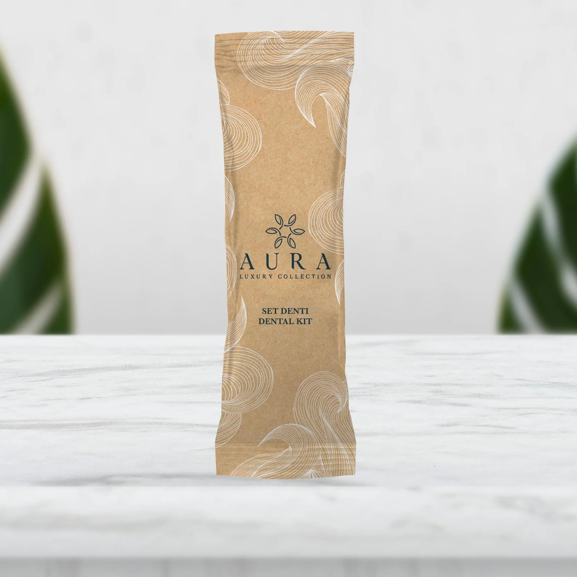 Aura Luxury Collection Set igiene orale con spazzolino e dentifricio 5 ml
