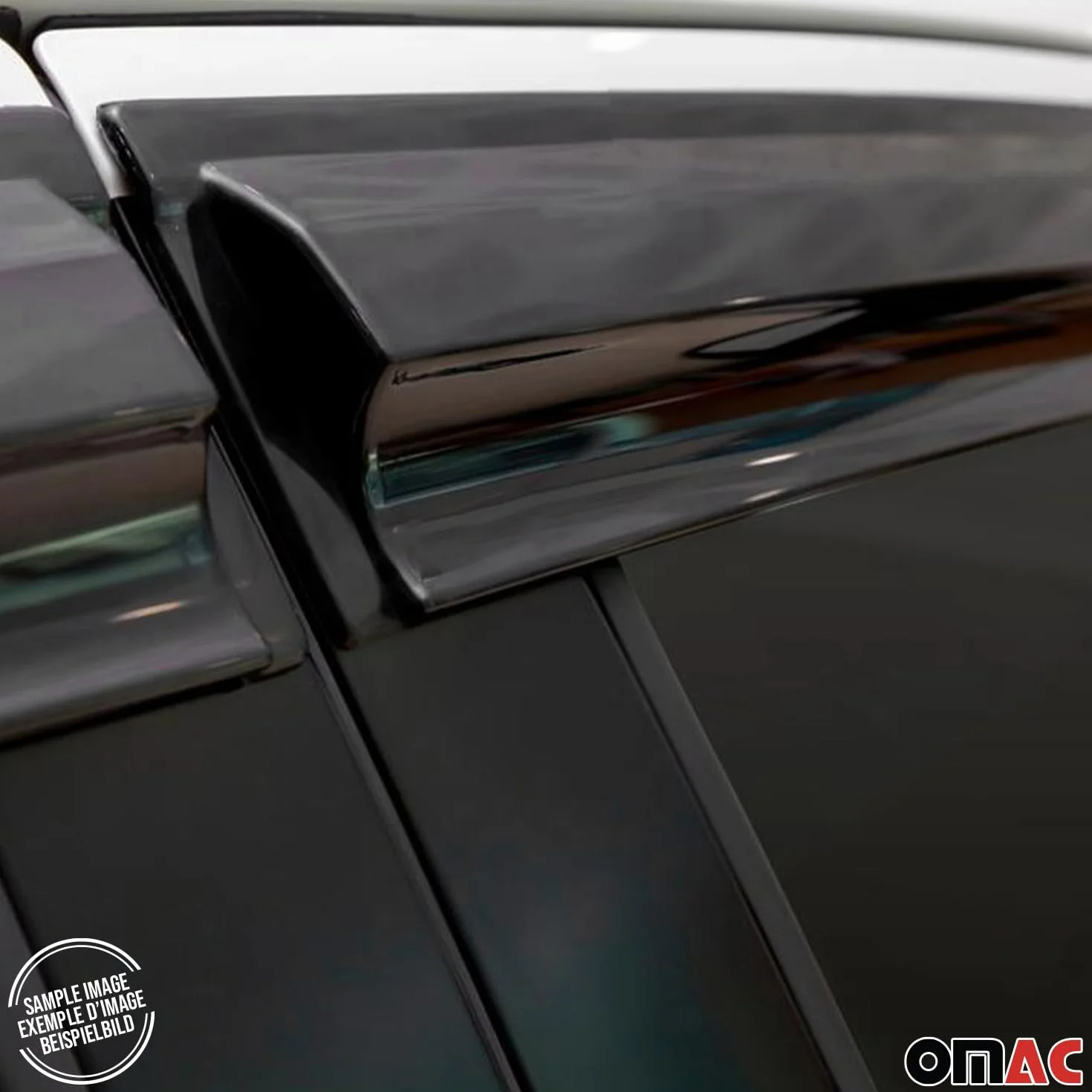 OMAC Deflettori Aria Regenabweiser per Opel Corsa F 2019-2026 Acrylic 4tlg