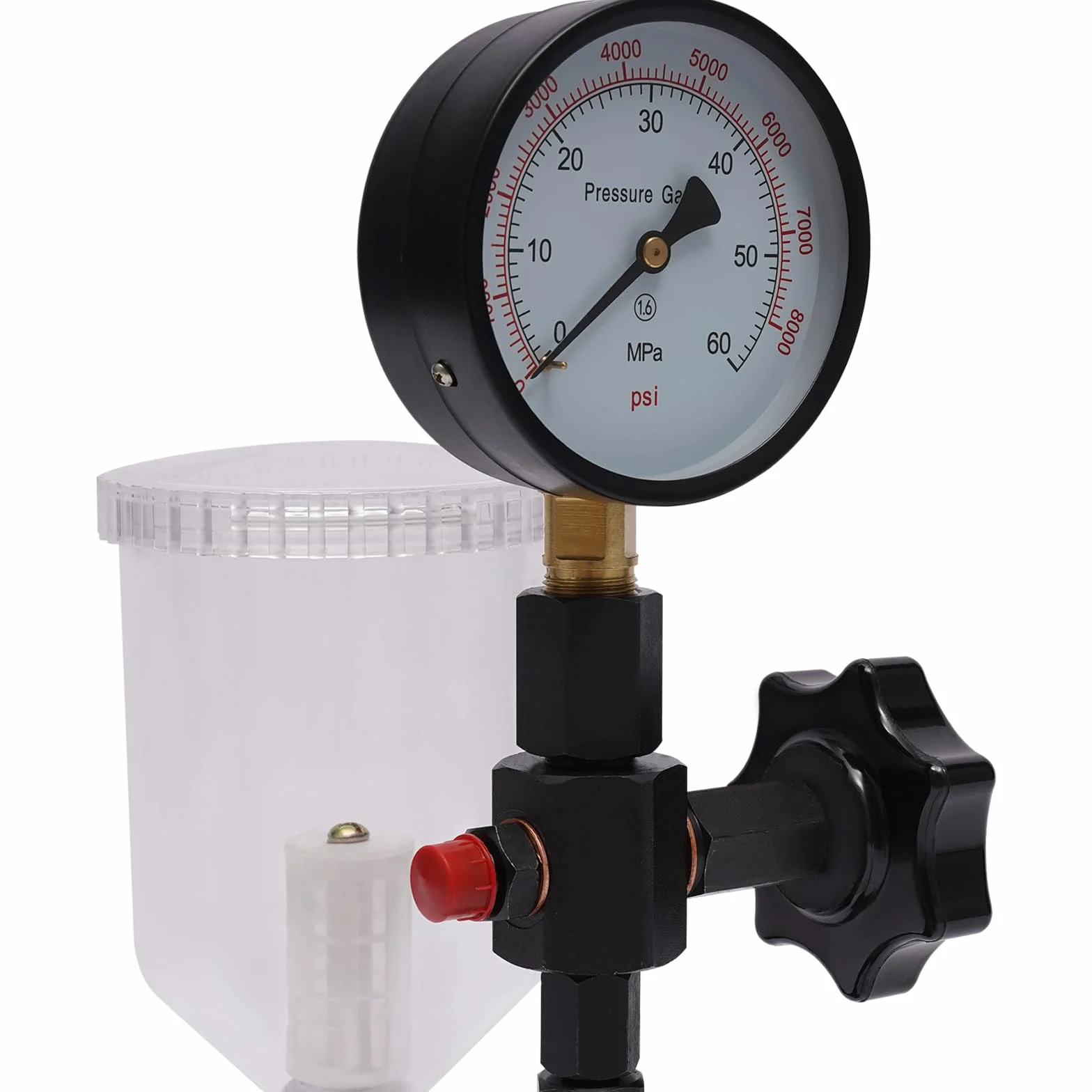 CR-C Tester Multifunzione per Iniettori Diesel 220V 0-600 bar, Strumento per Ugelli di Iniezione, Tester per Iniettori Common Rail & Validatore per Iniettori S60H 11 x 25 x 19 cm con 3