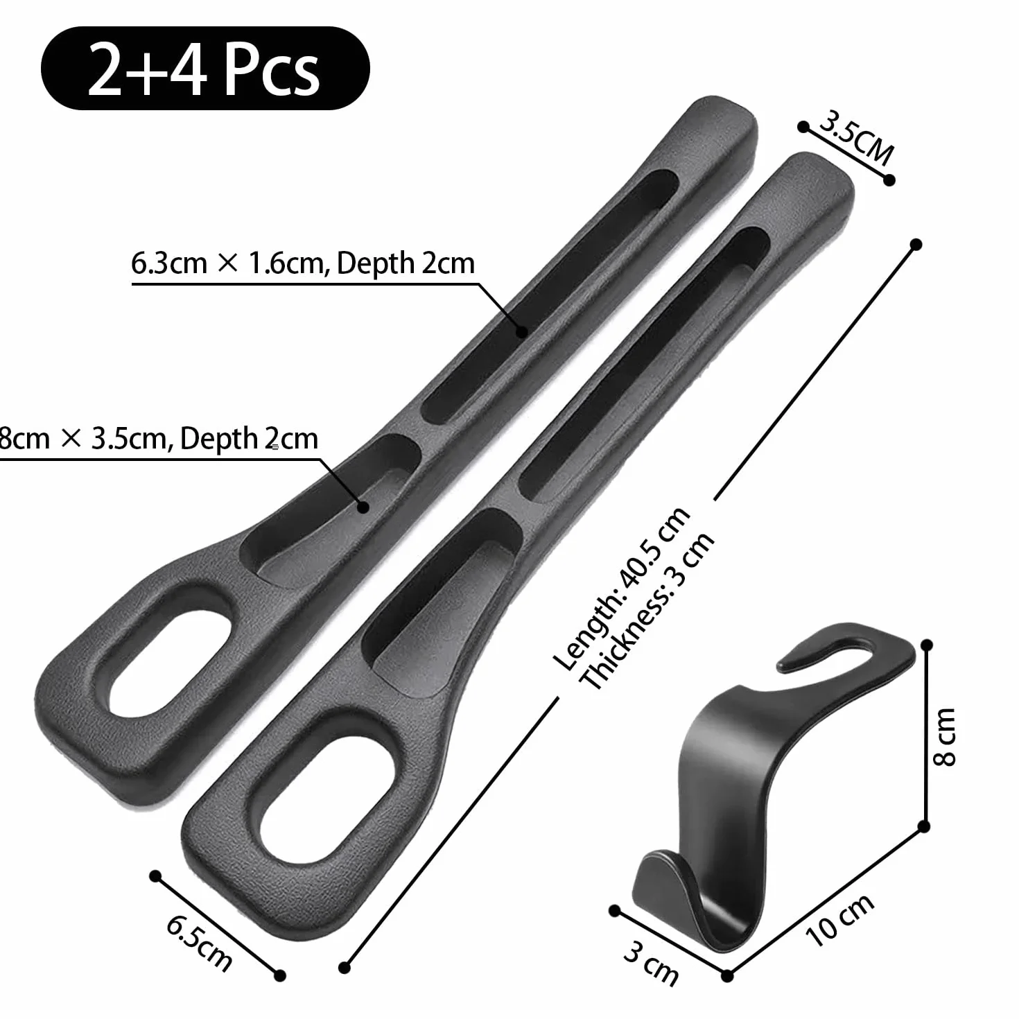 2 Pezzi Auto Riempitivo per Sedili (4 Pezzi Ganci per Auto) Car Seat Gap Strips, Riempitivo per Auto Adatto alla Maggior Parte dei Modelli di SUV Accessori per Camion.