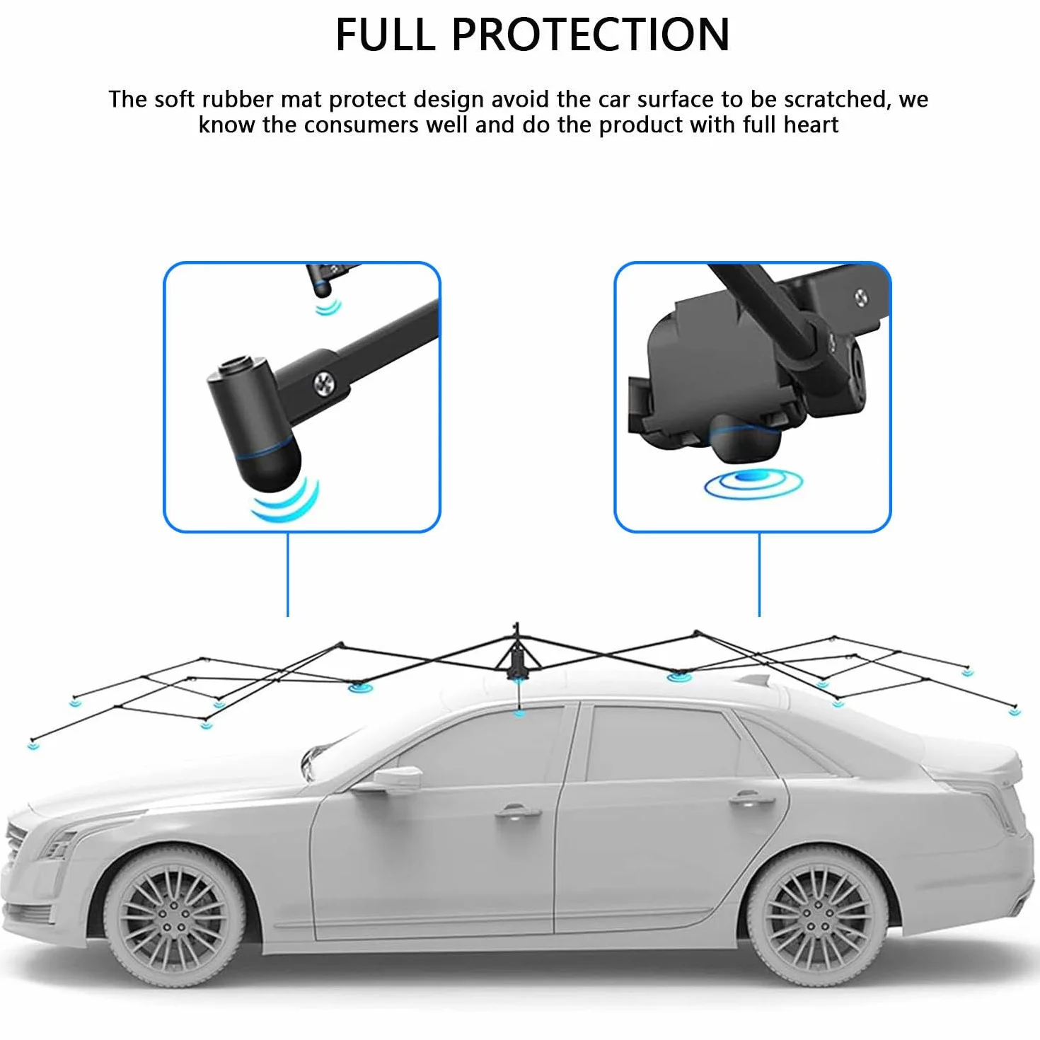 Tenda per Auto Completamente Automatica, Tenda per Copertura Auto Portatile, Tende da Sole Pieghevoli, Copertura per Auto con Avvio Remoto, 4.2M Ombrelloni per Auto,Grey