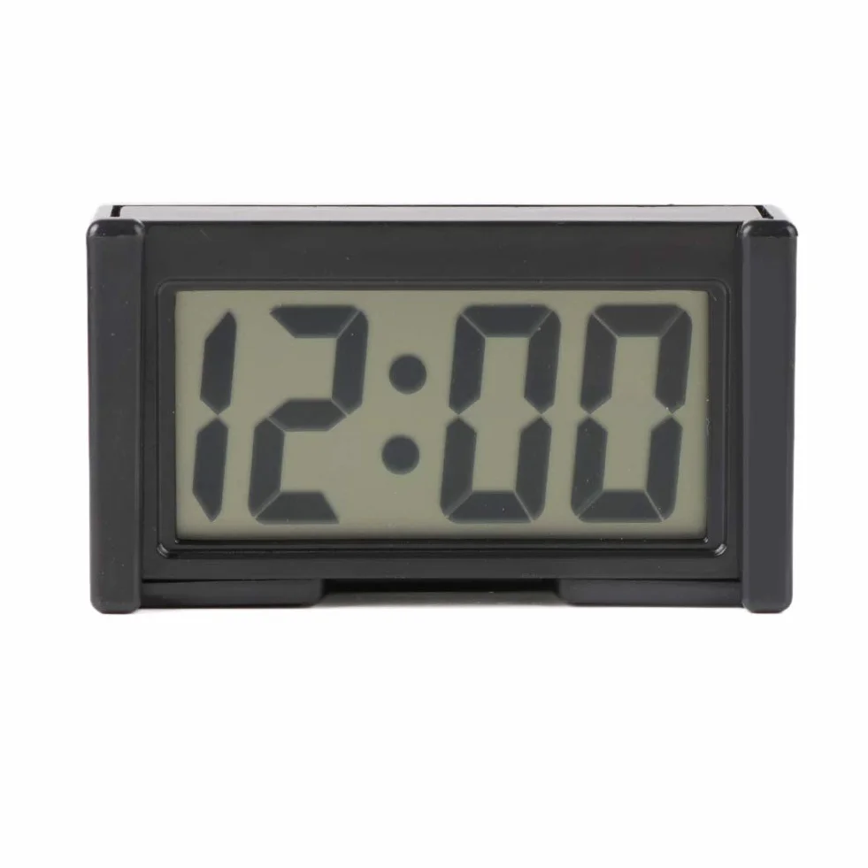 Mini orologio digitale da auto, cruscotto, interno veicolo, elettronico, universale, con data e calendario
