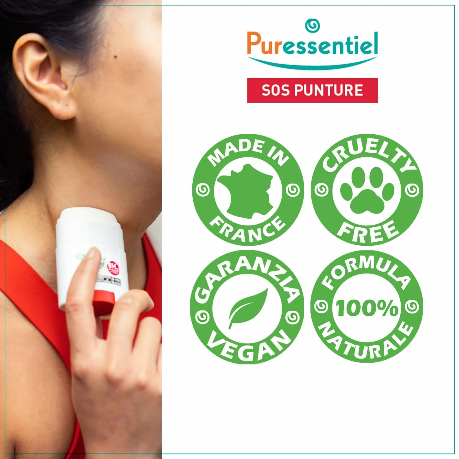 Puressentiel Stick SOS PUNTURE Zone Tropicali Waterproof Corpo e Viso 20 ml