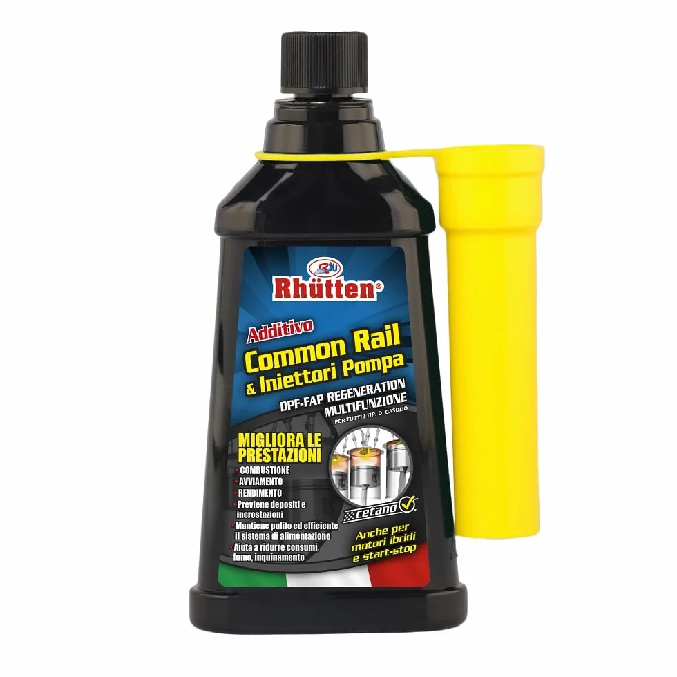 Additivo Common Rail e Iniettori Pompa, DPF FAP Regeneration, Monodose Superconcentrata, Trattamento Con Cetano, 150ml