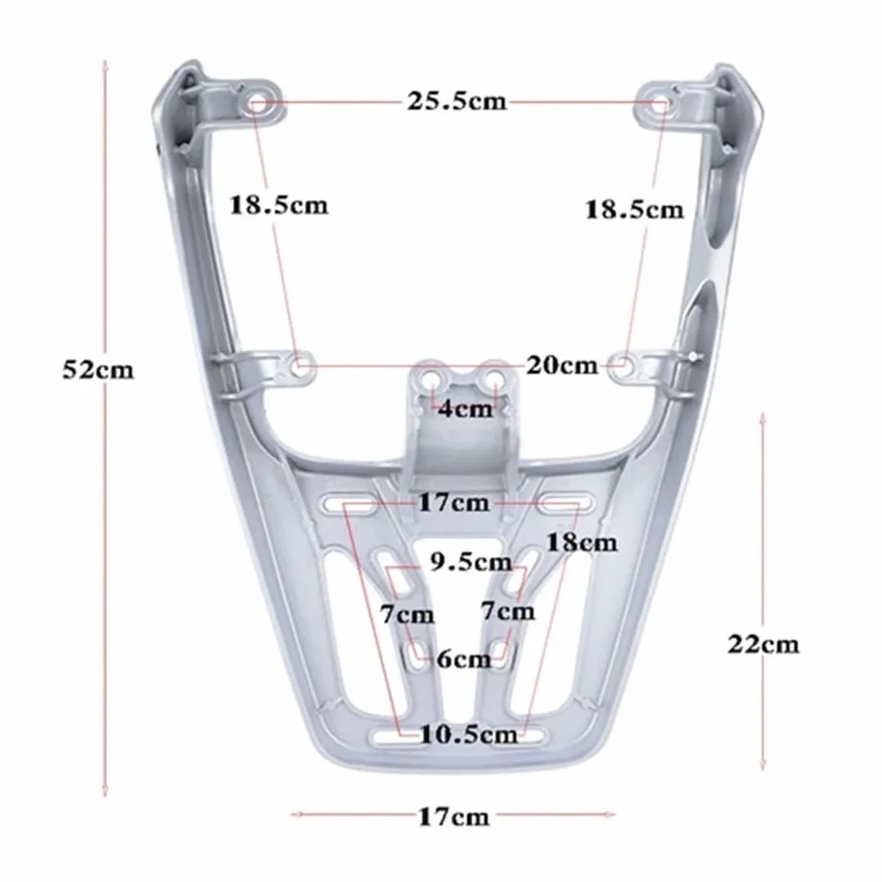Supporto bauletto Accessori Moto Portapacchi Posteriore Per Niu N1S/NQi/NQi Per Sport Per NQIGTS