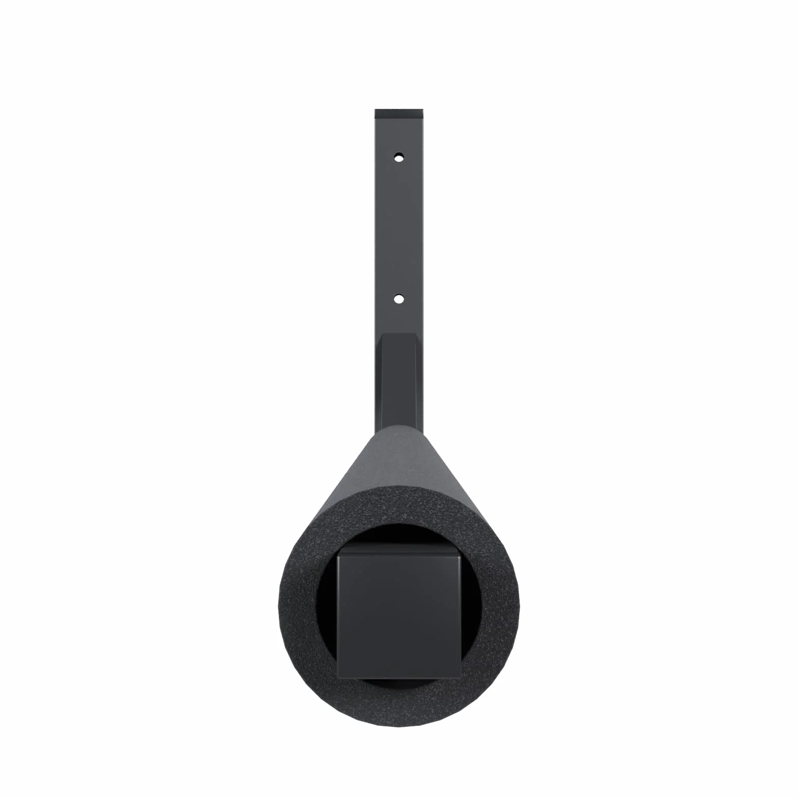 Supporto a parete per box da tetto da 82 cm WSB O nero in acciaio per la conservazione di bauletti da tetto, attrezzi da giardino scatole portatutto per sport tavole da surf e iSUP