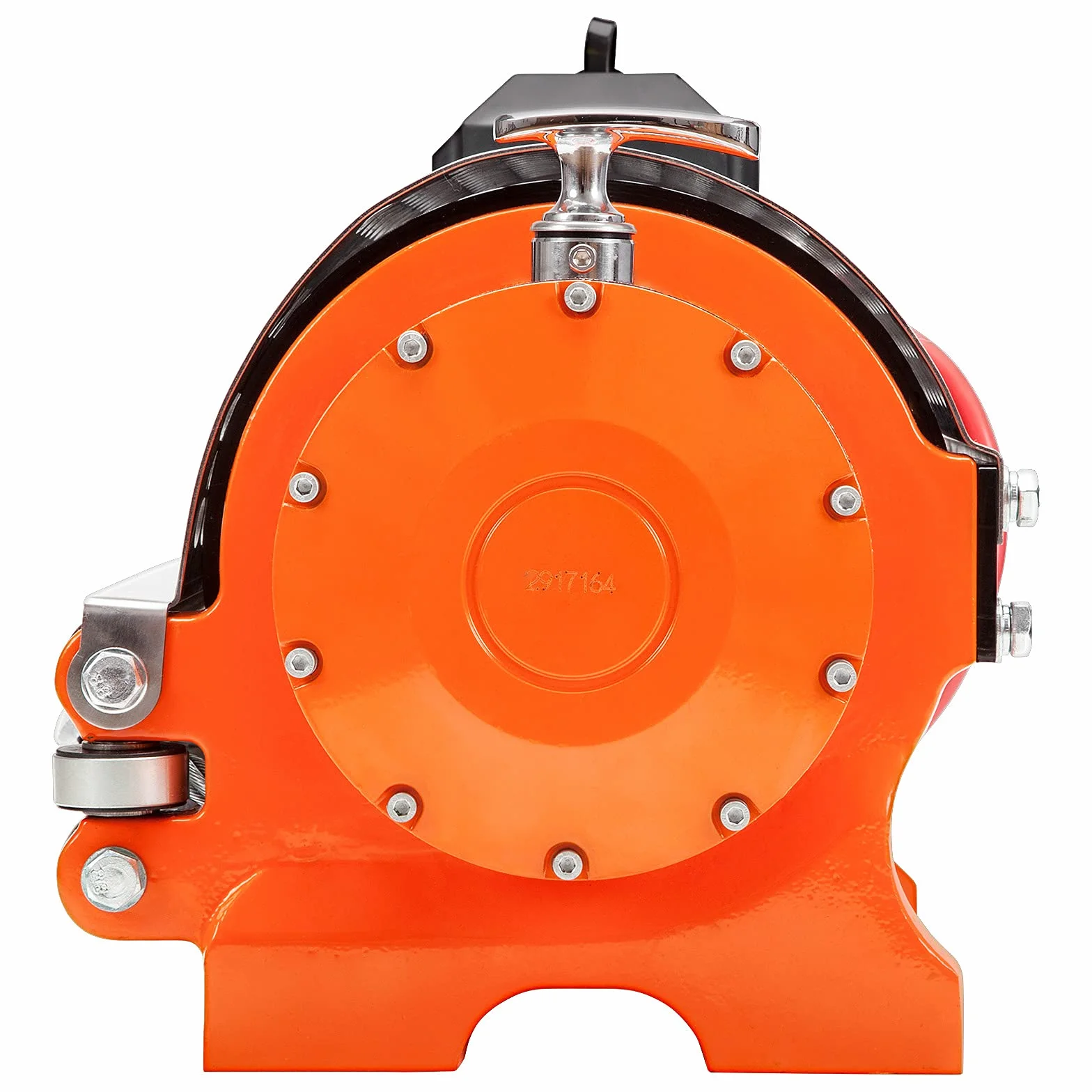 Winchmax 20000 lb Verricello Elettrico 24v Arancione Corda Acciaio 25 m x 14 mm Gancio Cerniera Doppio Telecomando Senza Fili