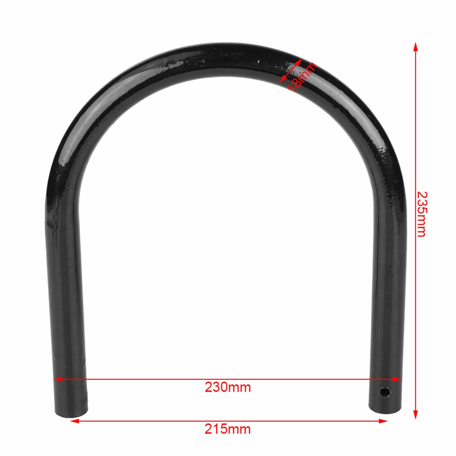 KIMISS Telaio Moto,Motociclo Sedile Posteriore Telaio Staffa di montaggio Telaio Loop Cerchio Montaggio Seggiolini Auto Accessori(230mm-L)