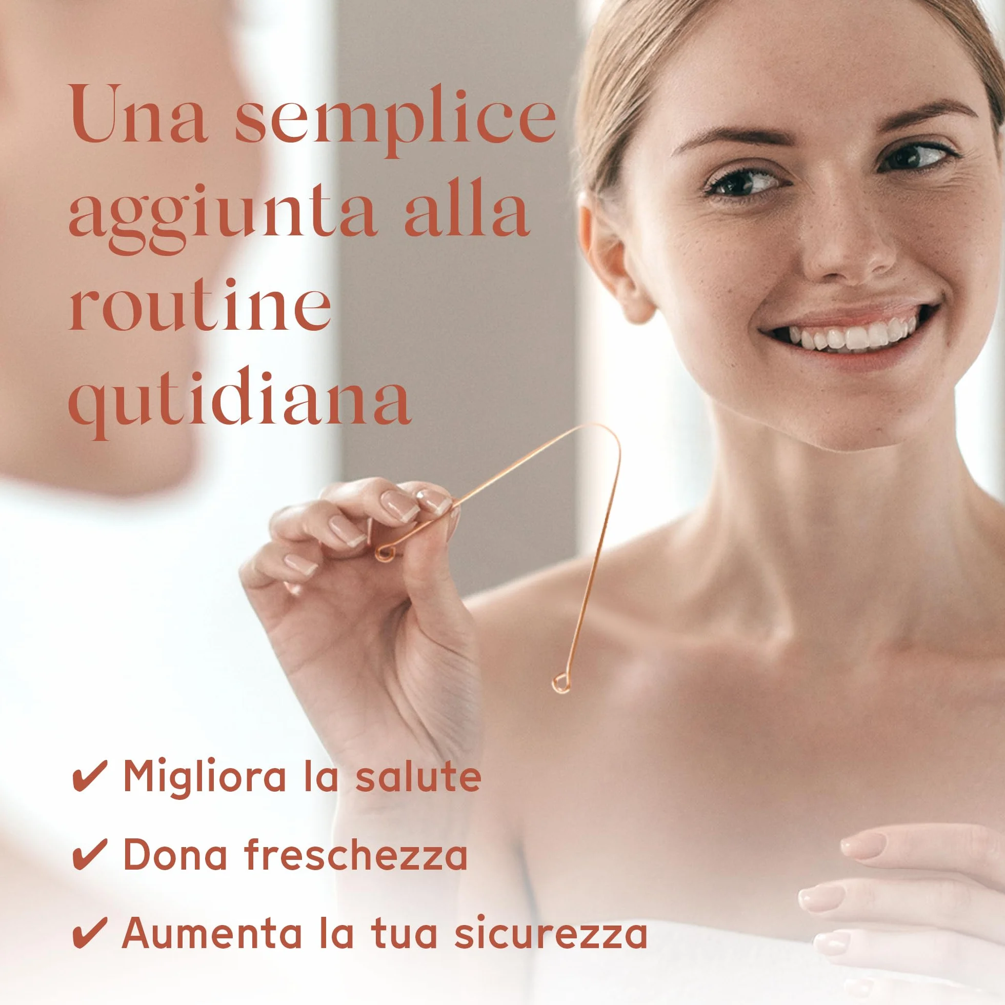 Arista Pulisci Lingua Nettalingua Rame Raschietto Lingua Igiene Orale Alito Cattivo