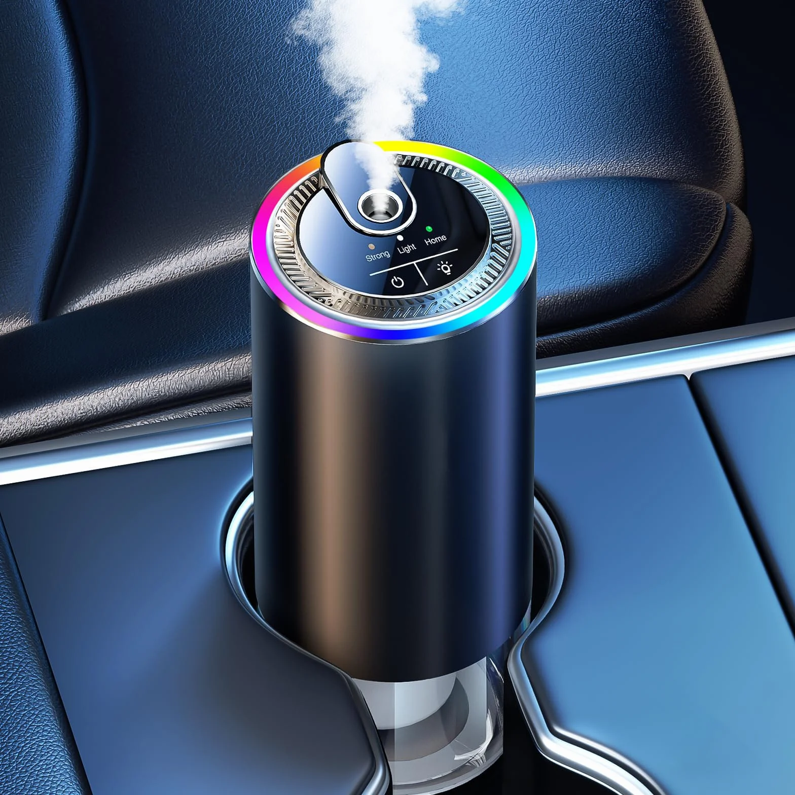 Profumatore Auto Diffusore 50 ml Oceano, Atomizzatore Ultrasuoni RGB Musica Leggera, 3 Modalità Intelligenti, Automatico On/Off, Batteria 1000 mAh