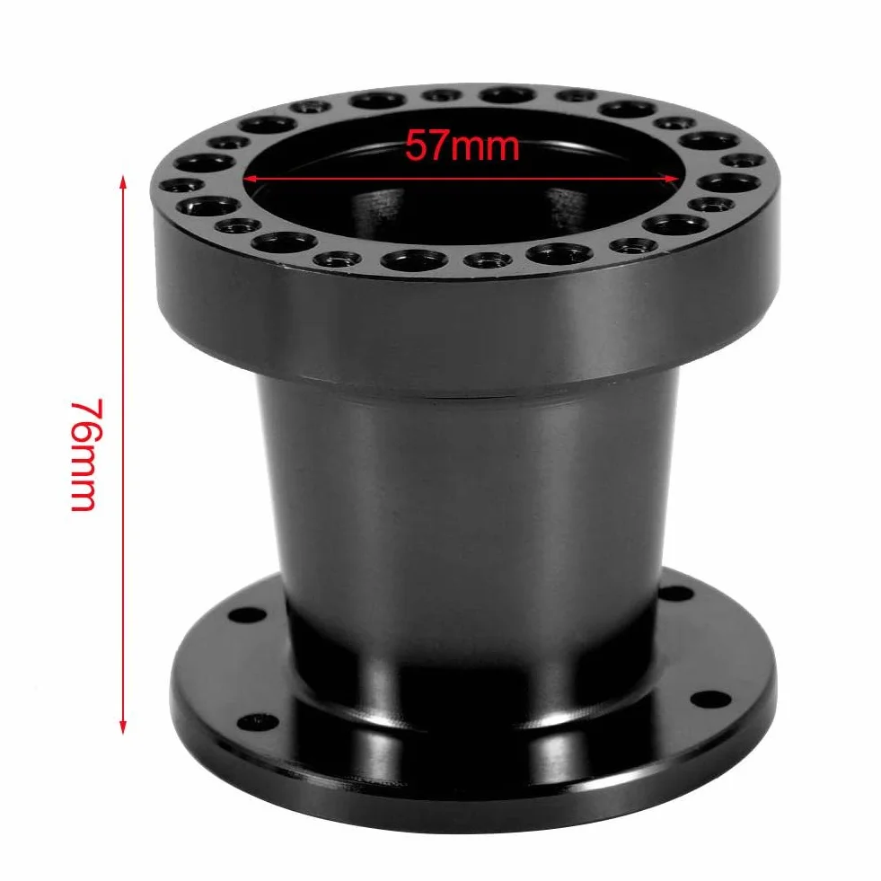 Mozzo volante universale 3 pollici in alluminio kit adattatore distanziale per auto
