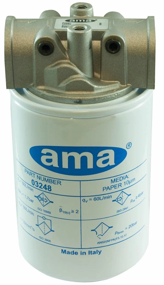 Filtro Oleodinamico Spin-on 3/4" 10µ Ama Refluid