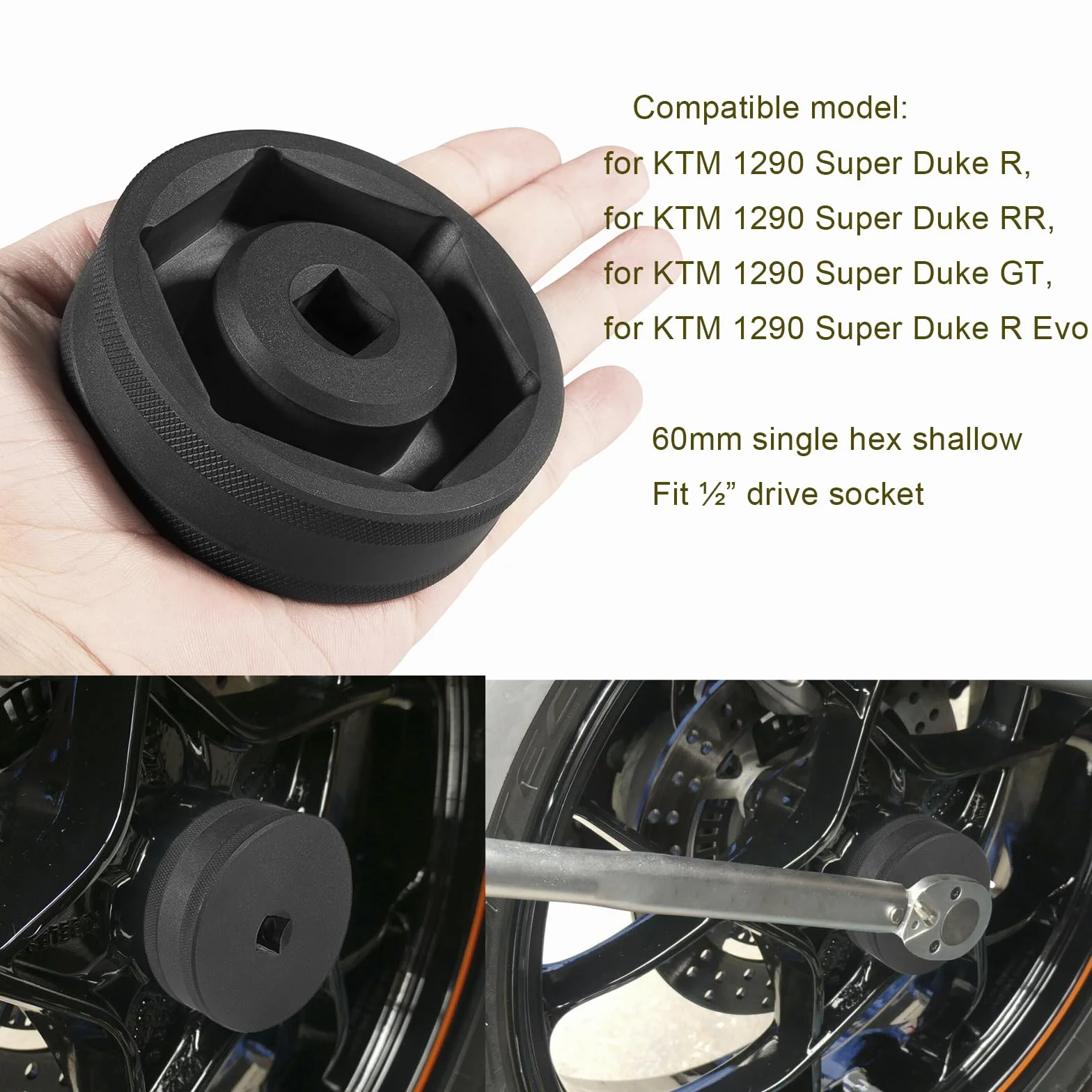 Klucz do kół motocyklowych KTM 1290 Super Duke R/GT 60 mm