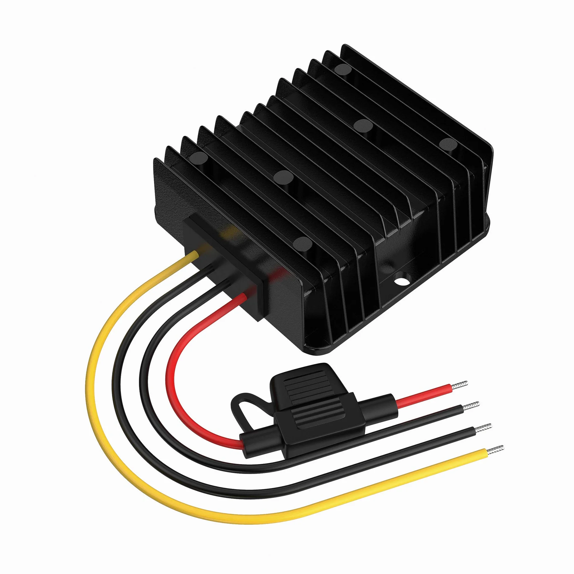 Trasformatore DC DC 12V a 24V 15A 360W Convertitore Step Up Impermeabile con Fusibile per Carrello a Motore