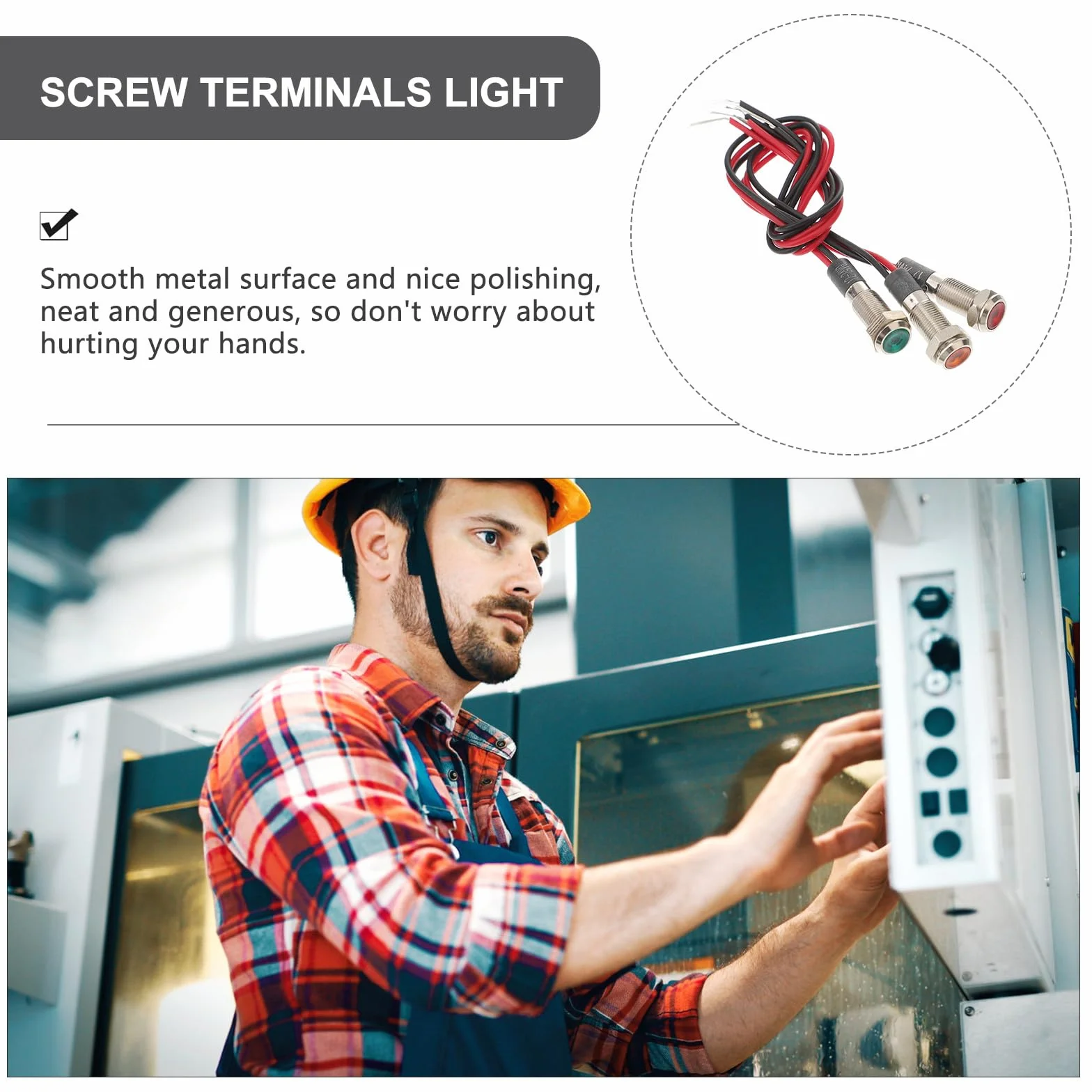 SHINEOFI Lampada di Segnalazione LED 3 Pezzi 12V Cavo Spia Luminosa Cruscotto 6mm Luce Direzionale Auto Barca