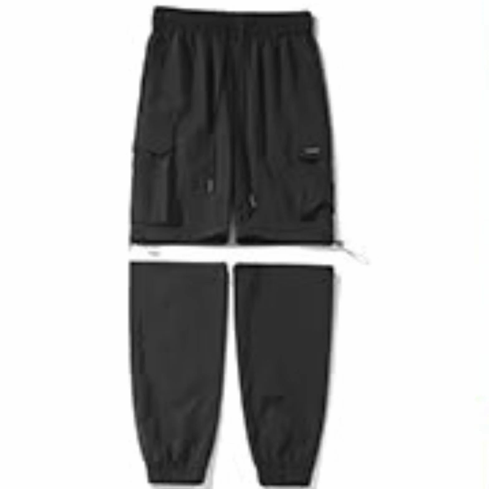 Pantaloni cargo da trekking uomo con zip off, impermeabili, antivento, asciugatura rapida