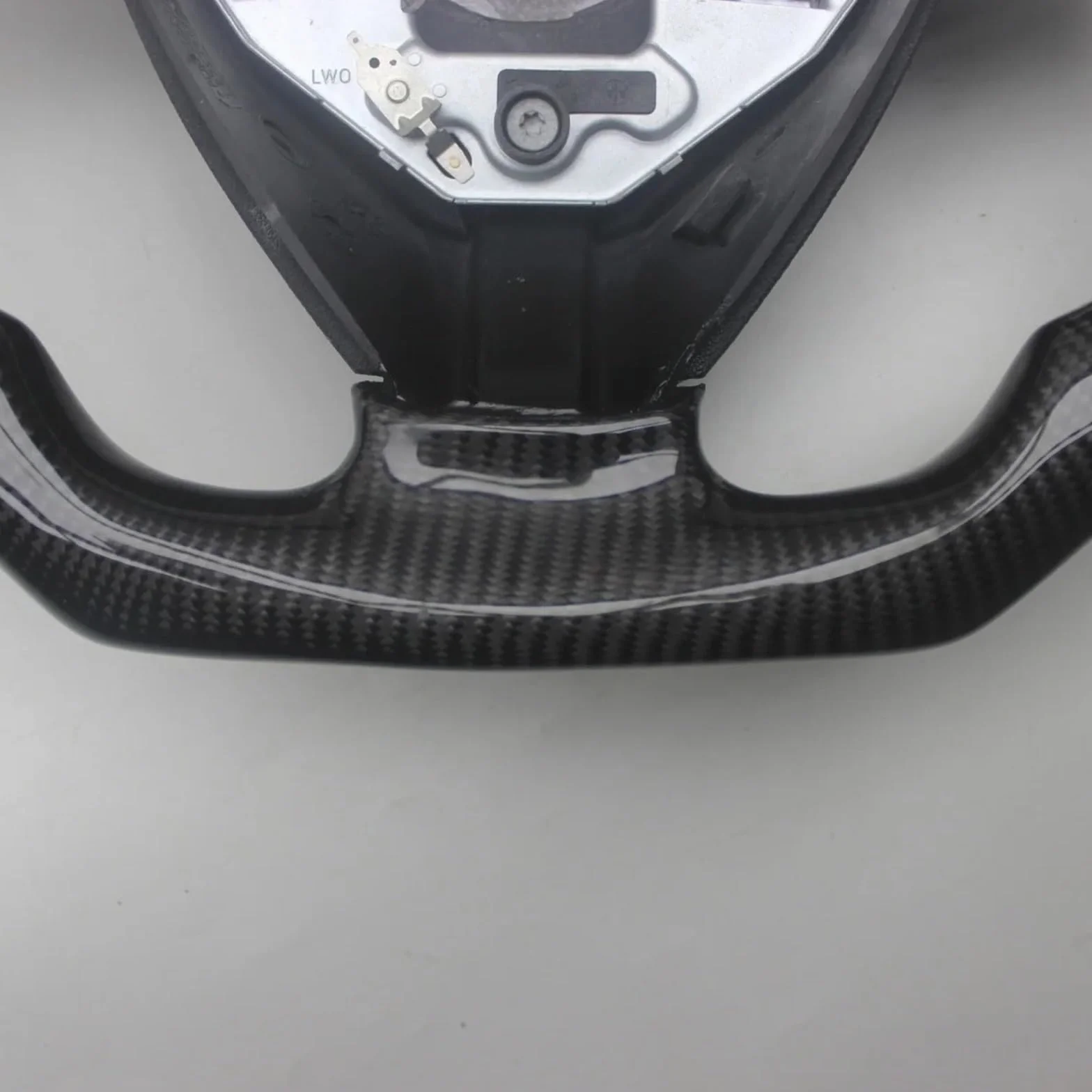 Volante di ricambio in fibra di carbonio con pelle compatibile con SAAB 93 9-3
