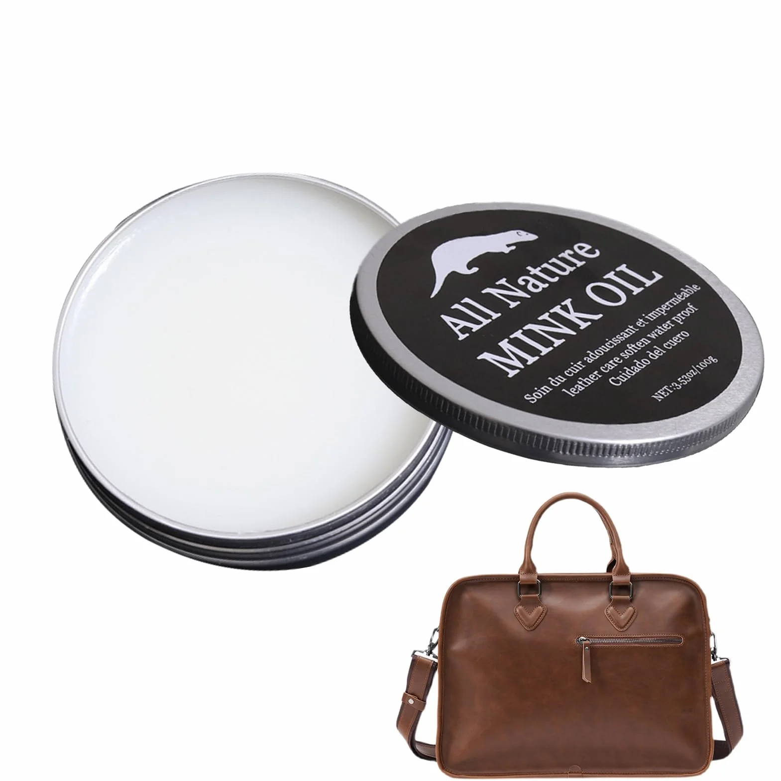 Crema Per Cuoio Rigenerante 100g Trattamento Scarpe Borse Selle Cinture
