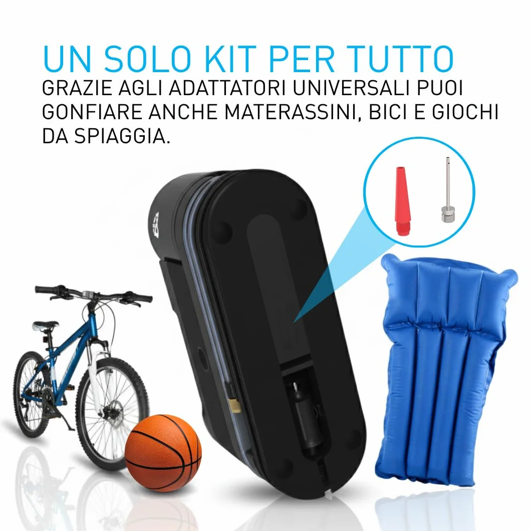 Fix&Go SENSOR Kit Riparazione Pneumatici Auto Professionale 12V Compressore Sigillante a Base di Lattice per SUV Elettriche Safe TPMS