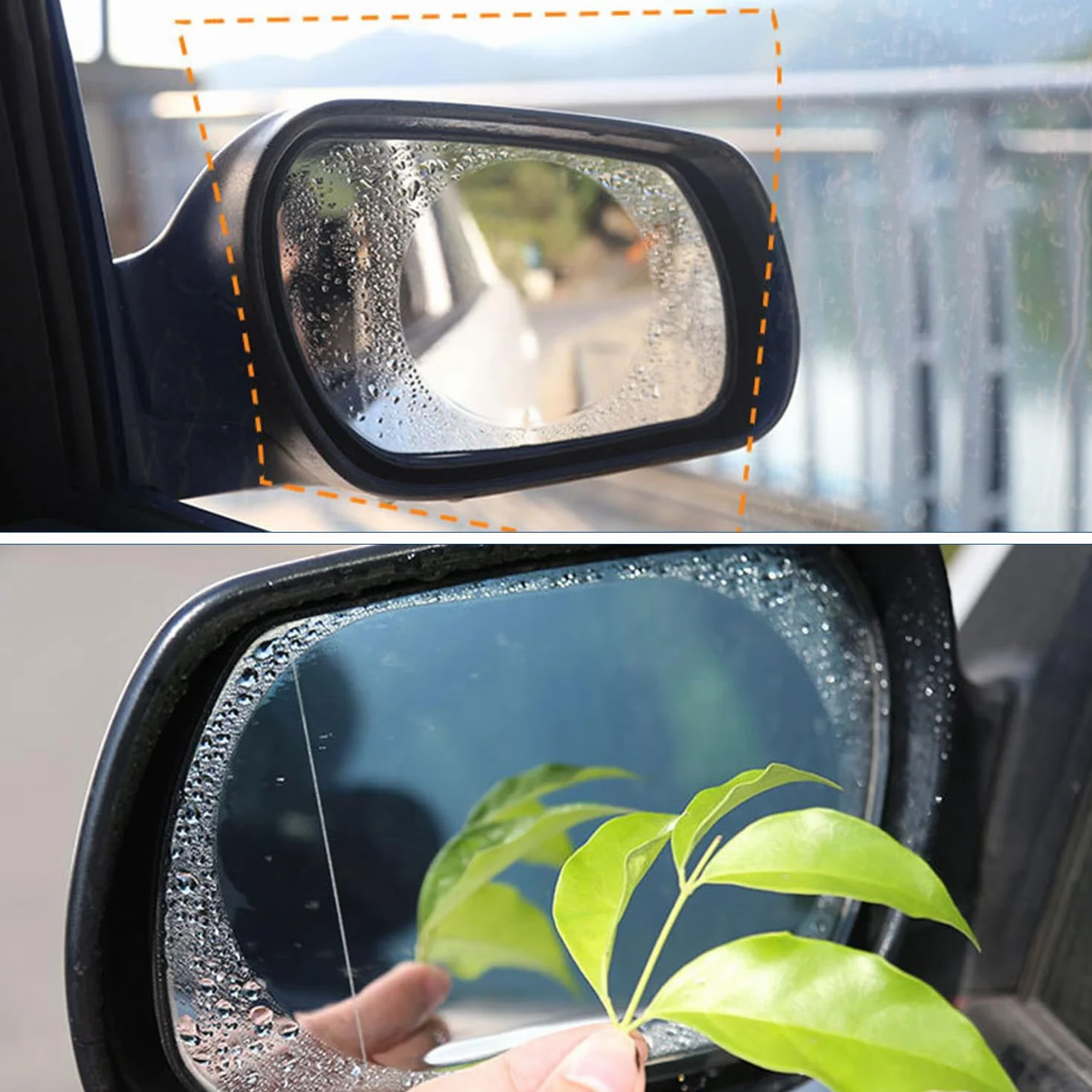 12 Pellicola Antipioggia per Specchietto Retrovisore, Pellicola Trasparente Impermeabile per Specchietto Retrovisore, Pellicola Antiappannamento per Specchietto Retrovisore, Ricambi Auto
