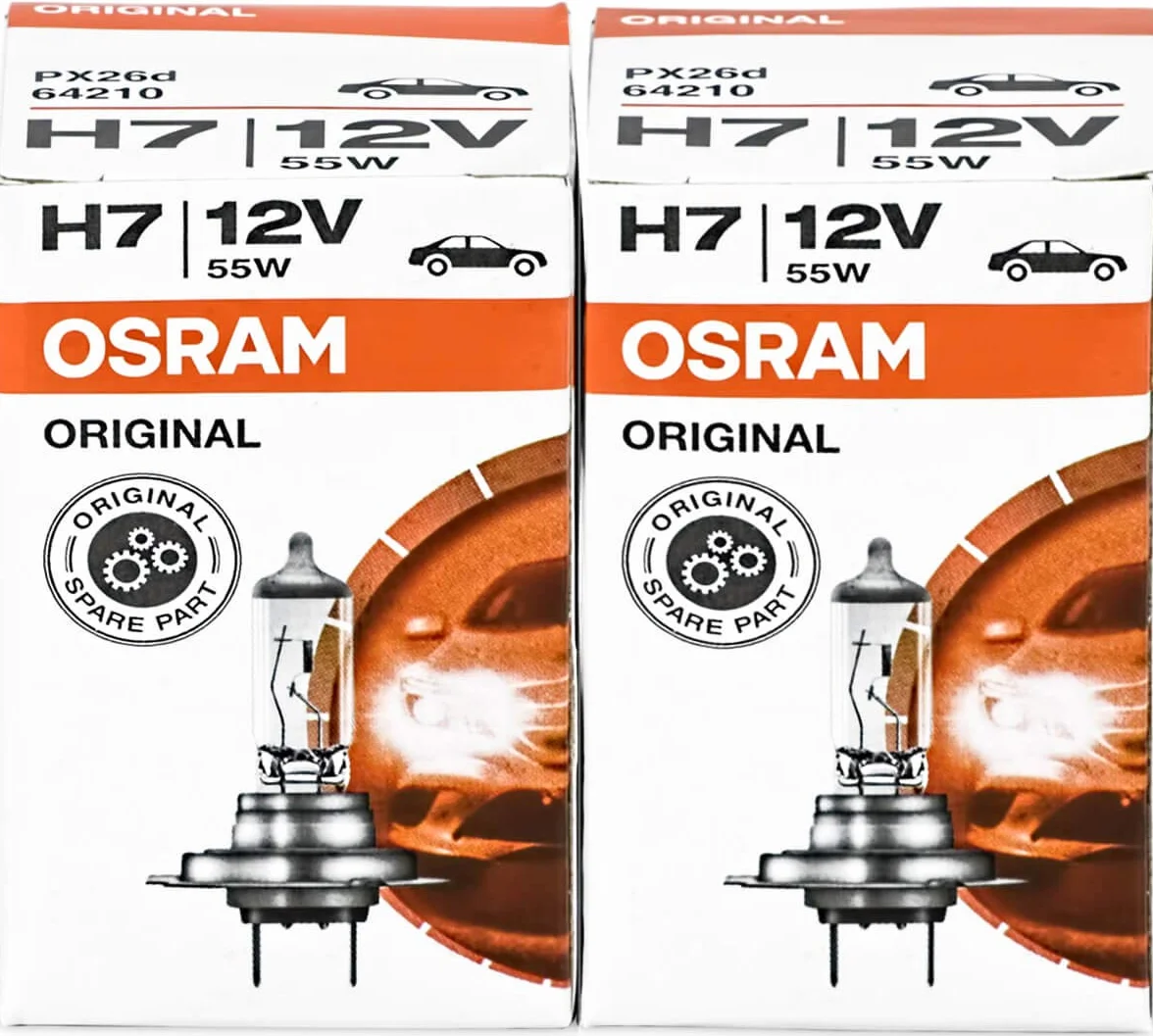OSRAM ORIGINAL LINE H7 lampade alogene fari 55W px26d confezione da 2
