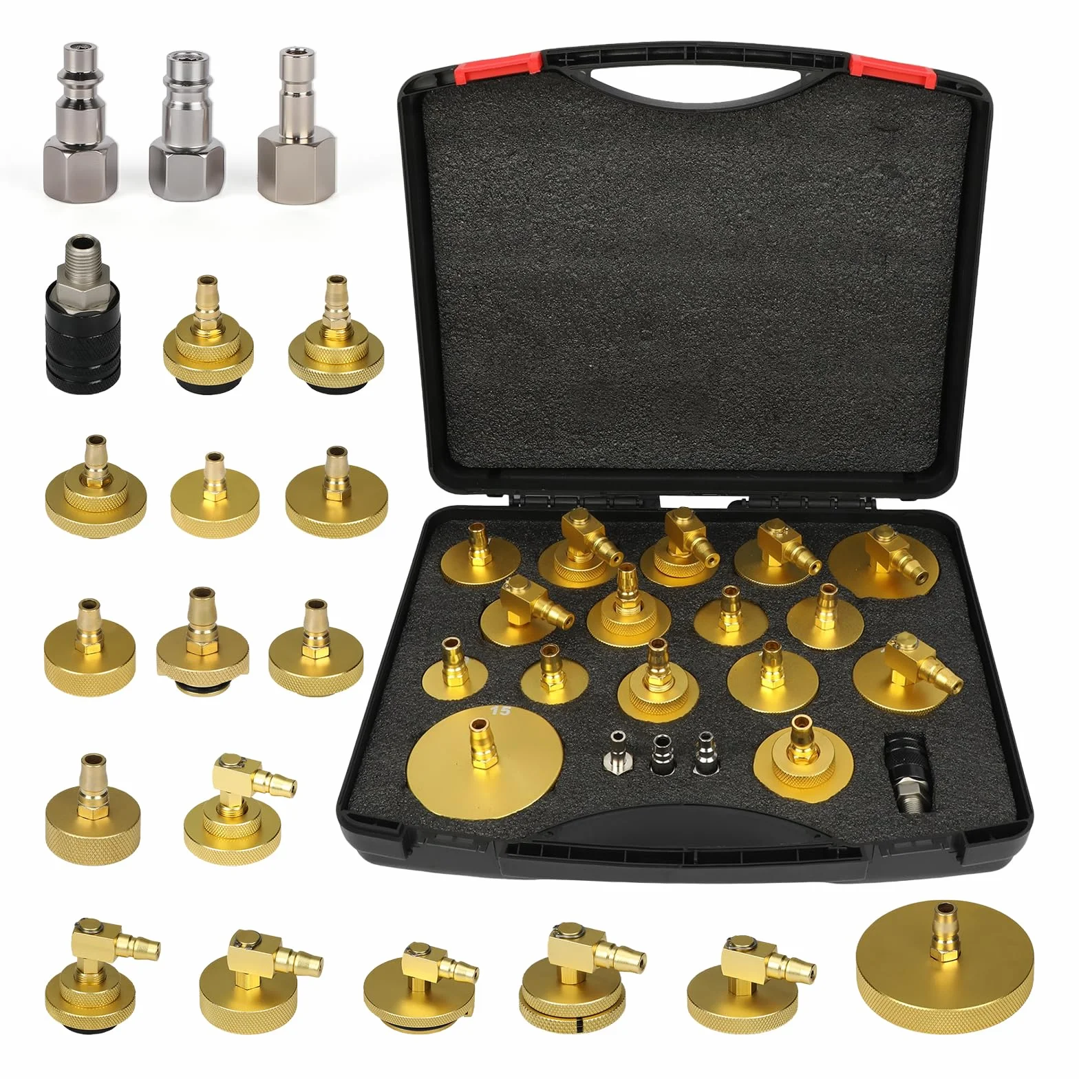 AUTOOL Kit di spurgo per cilindro principale, 20 pezzi, per spurgo freni