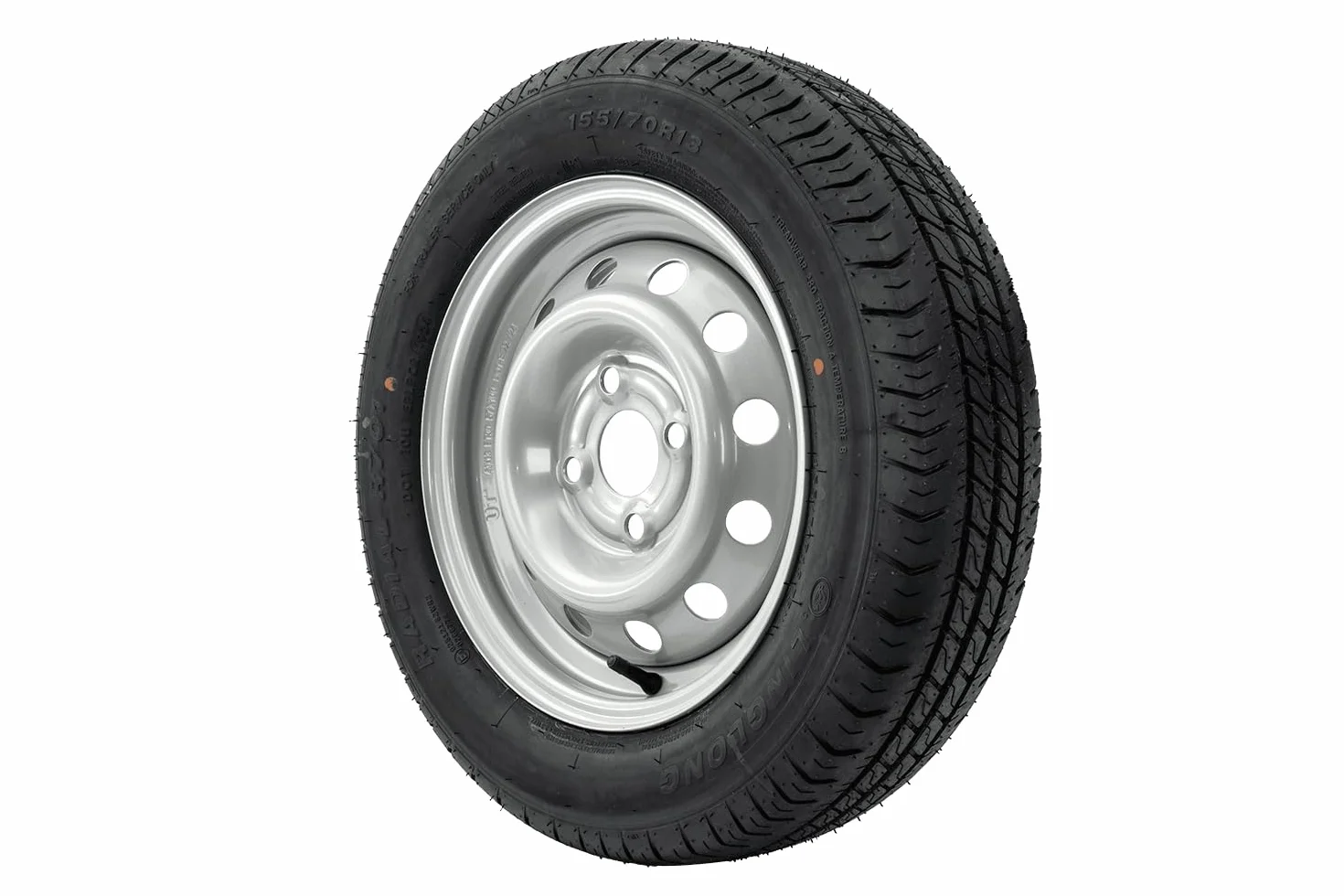 UNITRAILER Set di ruote per rimorchio 155/70 R13 LINGLONG con cerchi in acciaio