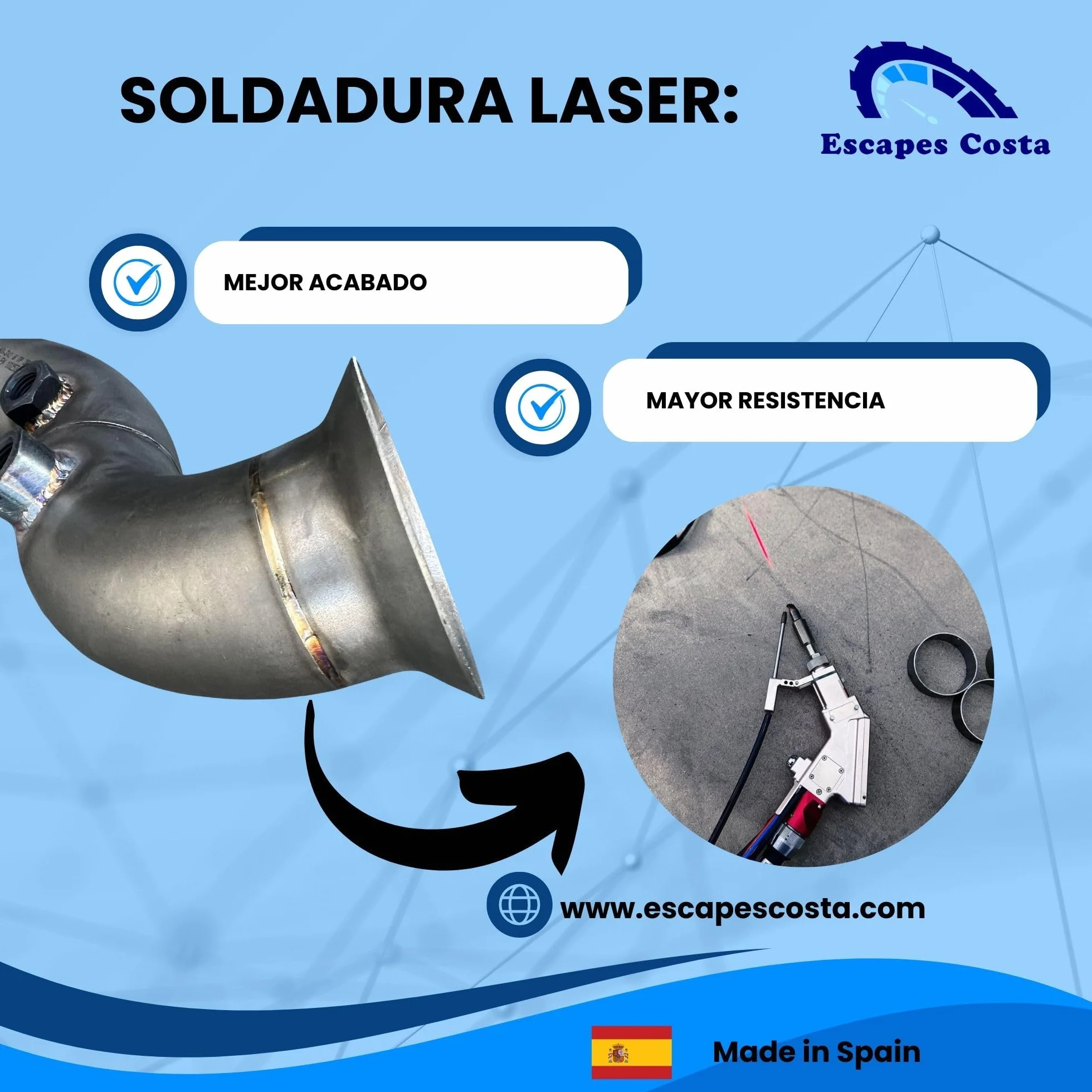 Downpipe compatibile con Leon 5F, Audi a3 8V, Golf 7 - Downpipe 60 mm Acciaio Inox 304 - Motori 1.6 TDI, 2.0 TDI - Include tappo Egr