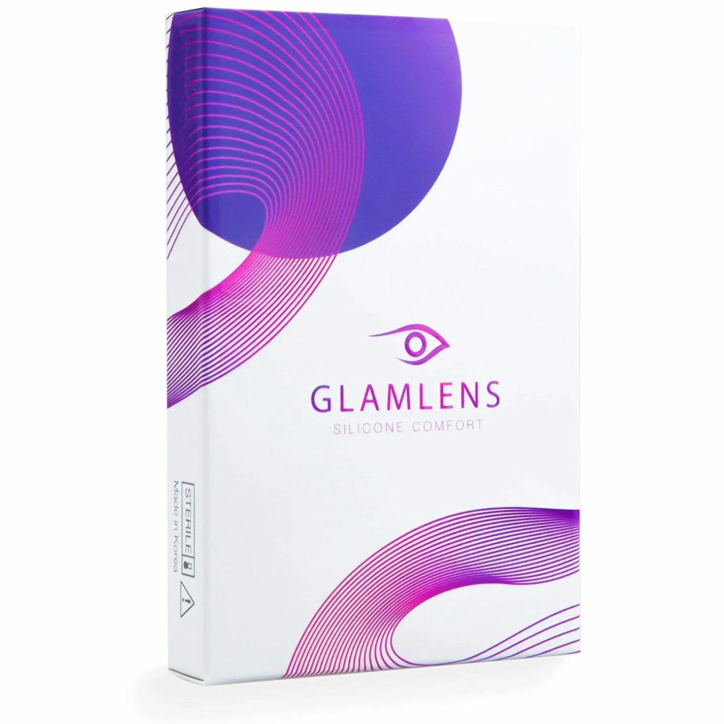 GLAMLENS Lenti a Contatto Colorate Jasmin Blue - Mensili, Blu Naturali, Silicone Idrogel, 2 Pezzi, DIA 14.0, 0.00 Diottrie