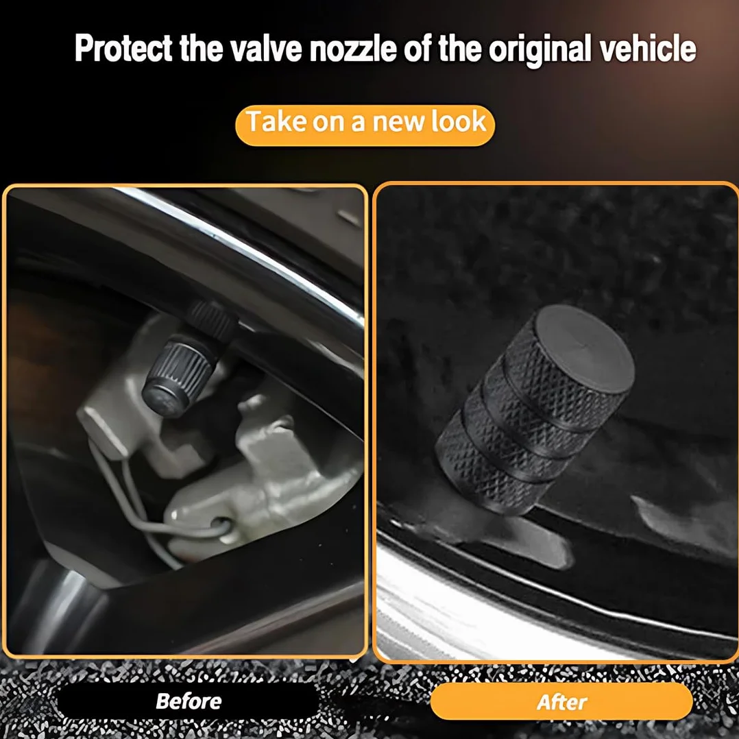 8 pezzi Cappucci per valvole in alluminio, Tappi aria per pneumatici per auto, Coperture per valvole universali per pneumatici, accessori per tappi valvole, pneumatici auto, tappi gomme auto