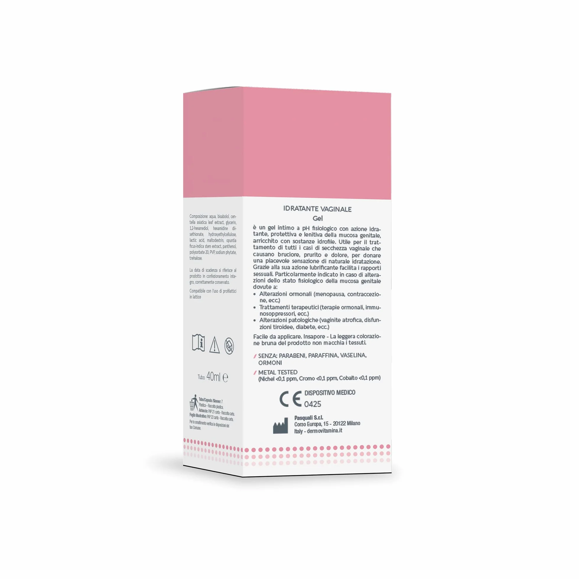 Dermovitamina Elle Gel Vaginale Idratante Igiene Intimo Donna 40 ml