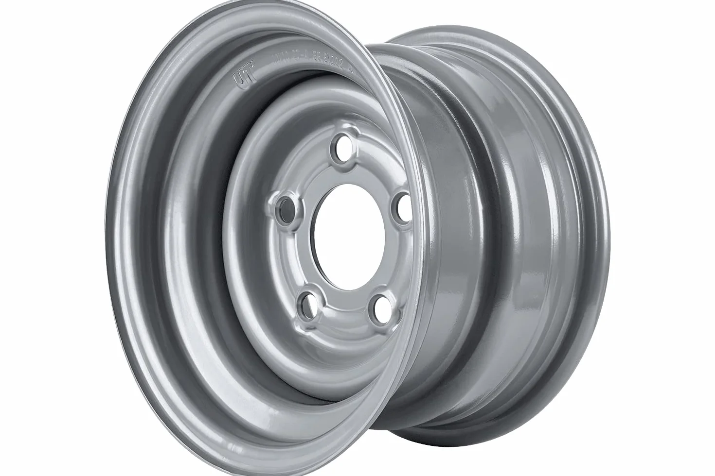 UNITRAILER Cerchione in Acciaio per Rimochi 10 Pollici Foratura 5X112 Cerchio Ruota 6.00x10H2