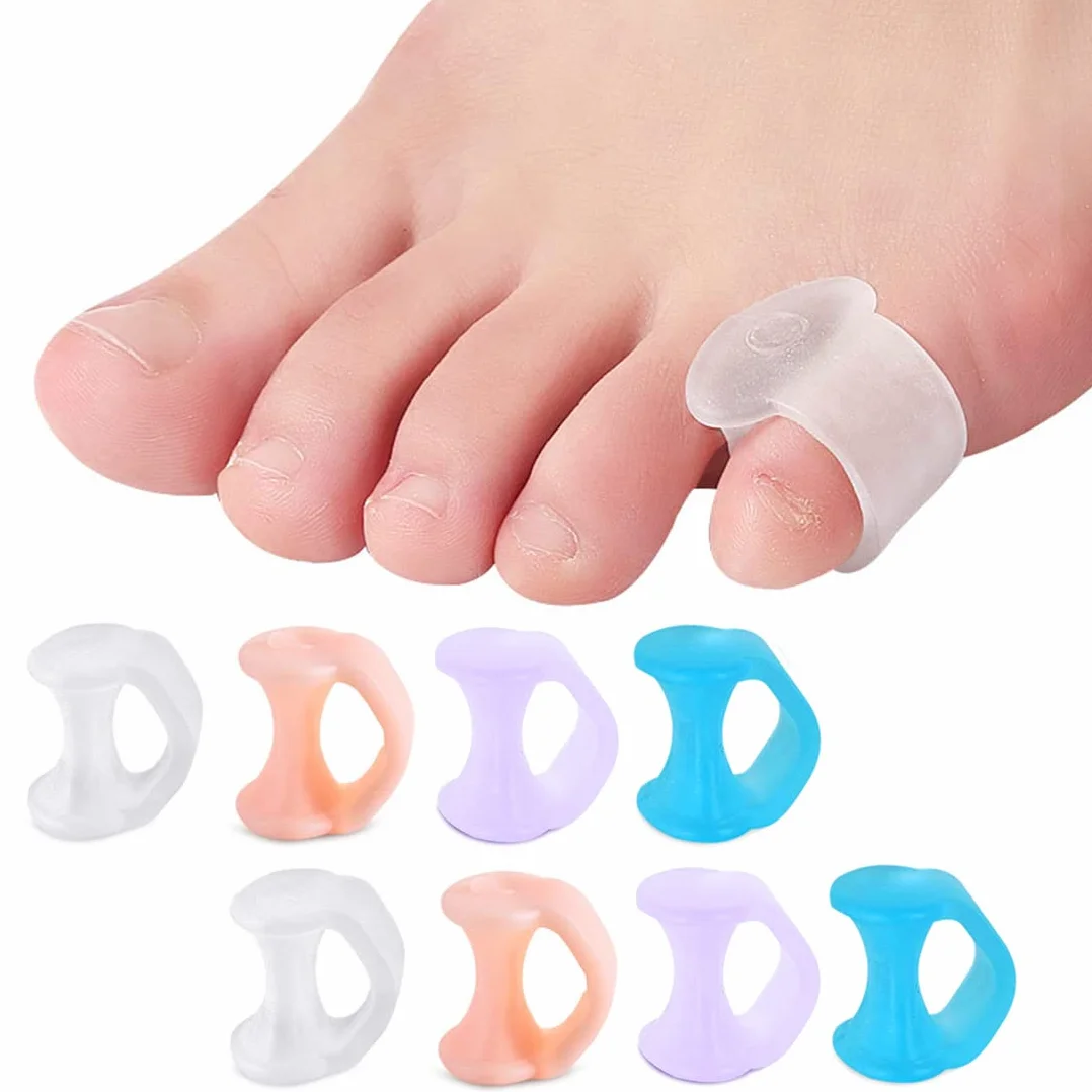 Separatori Dita Piedi 4 Paia, Protezione Dito del Piede, Piccoli Raddrizzatori a Martello, Evitare Sfregamenti Alleviare Pressione