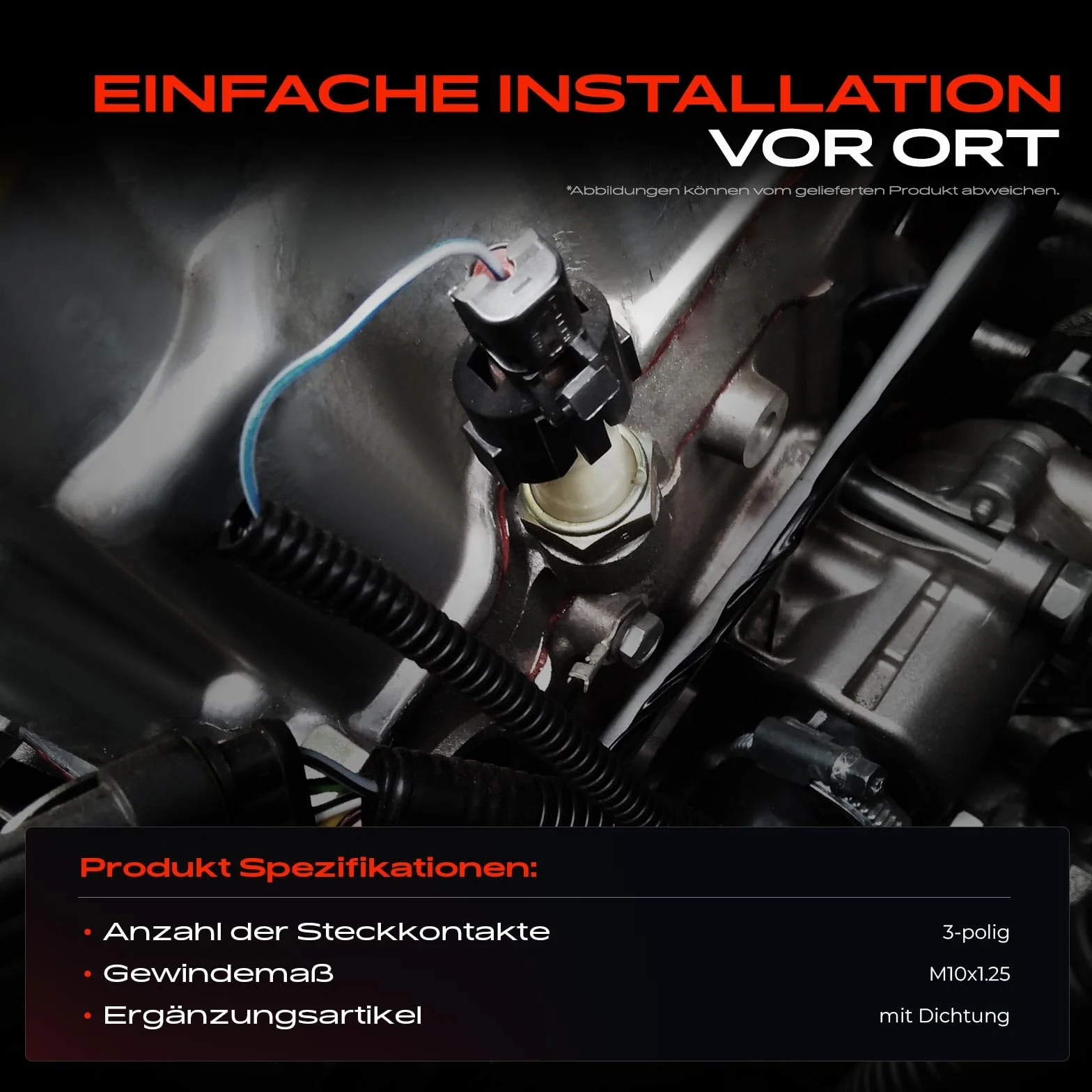 Frankberg Sensore di pressione differenziale 3-Poli Compatibile con Serie 3 Compact E46 Serie 3 Touring E46 Serie 3 E46 Serie 3 Cabriolet E46 Serie 5 E60 Replace# 34521164458
