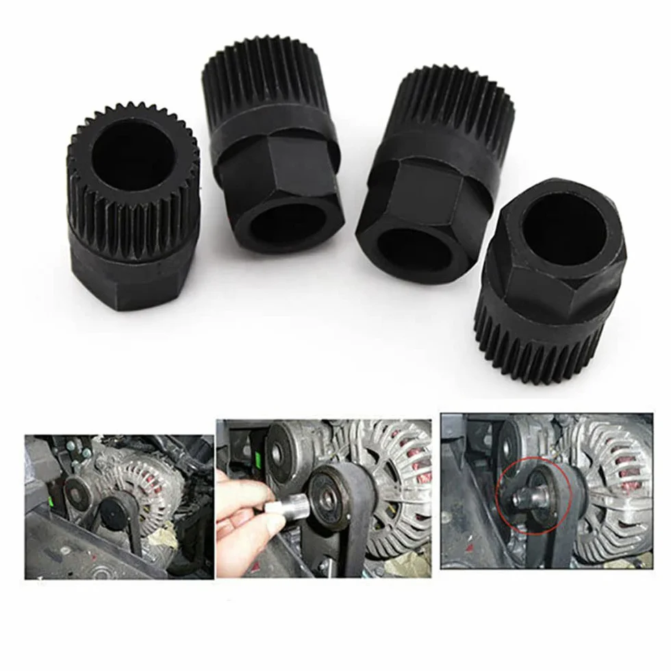 Shkalacar 33T Alternatore, Frizione Generatore Puleggia Rimozione Presa Bit Strumento Accessorio Riparazione Auto