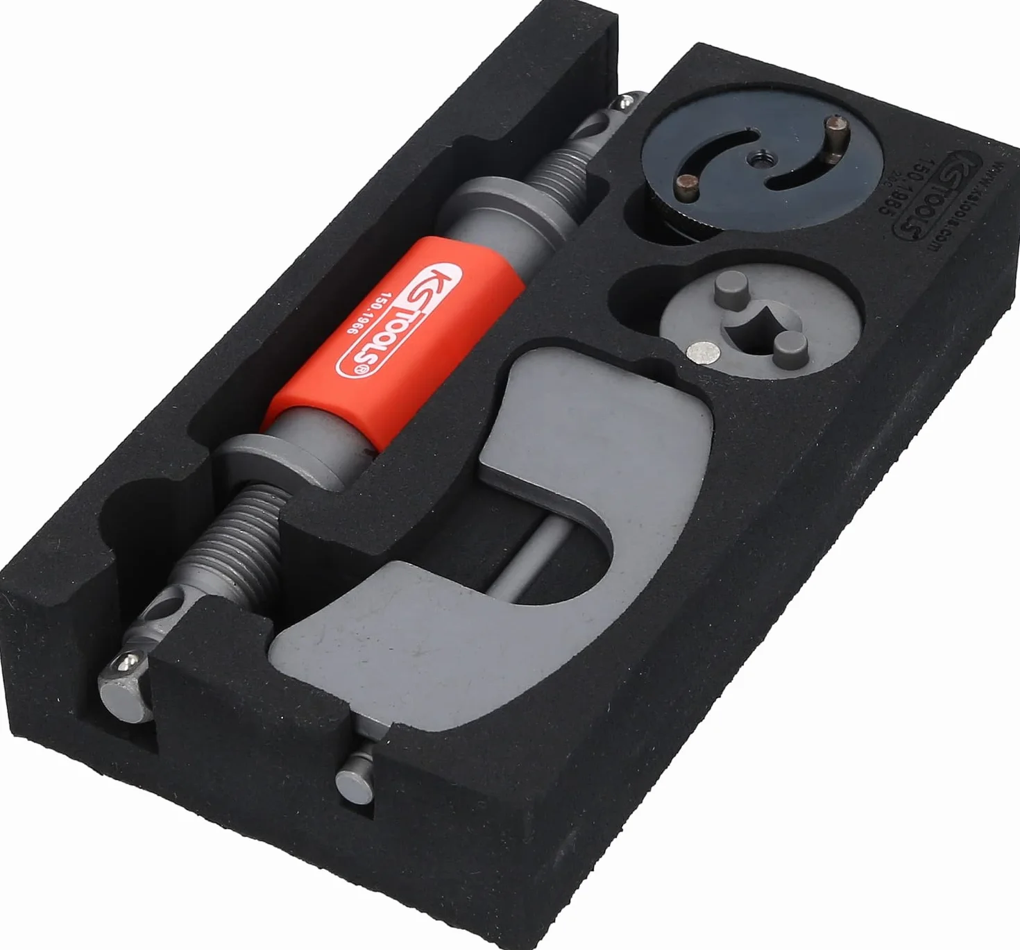 KS Tools 150.1965 Dispositivo di pressione e rotazione universale, 4 pz.