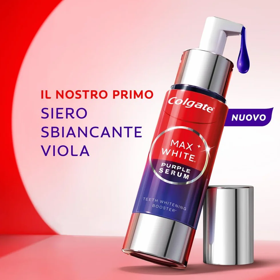 Colgate Max White Purple Serum 40ml Booster Sbiancante Denti Istantaneo