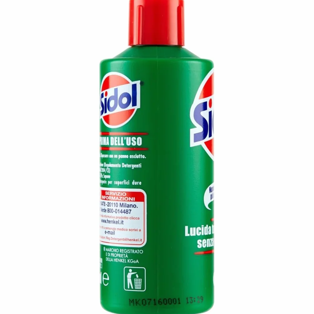 Sidol Lucidante per Metalli 150 ml - Henkel - Pulitore e Brillantante per Rame, Ottone, Cromo, Acciaio Inox - Cura Metallo Senza Graffi