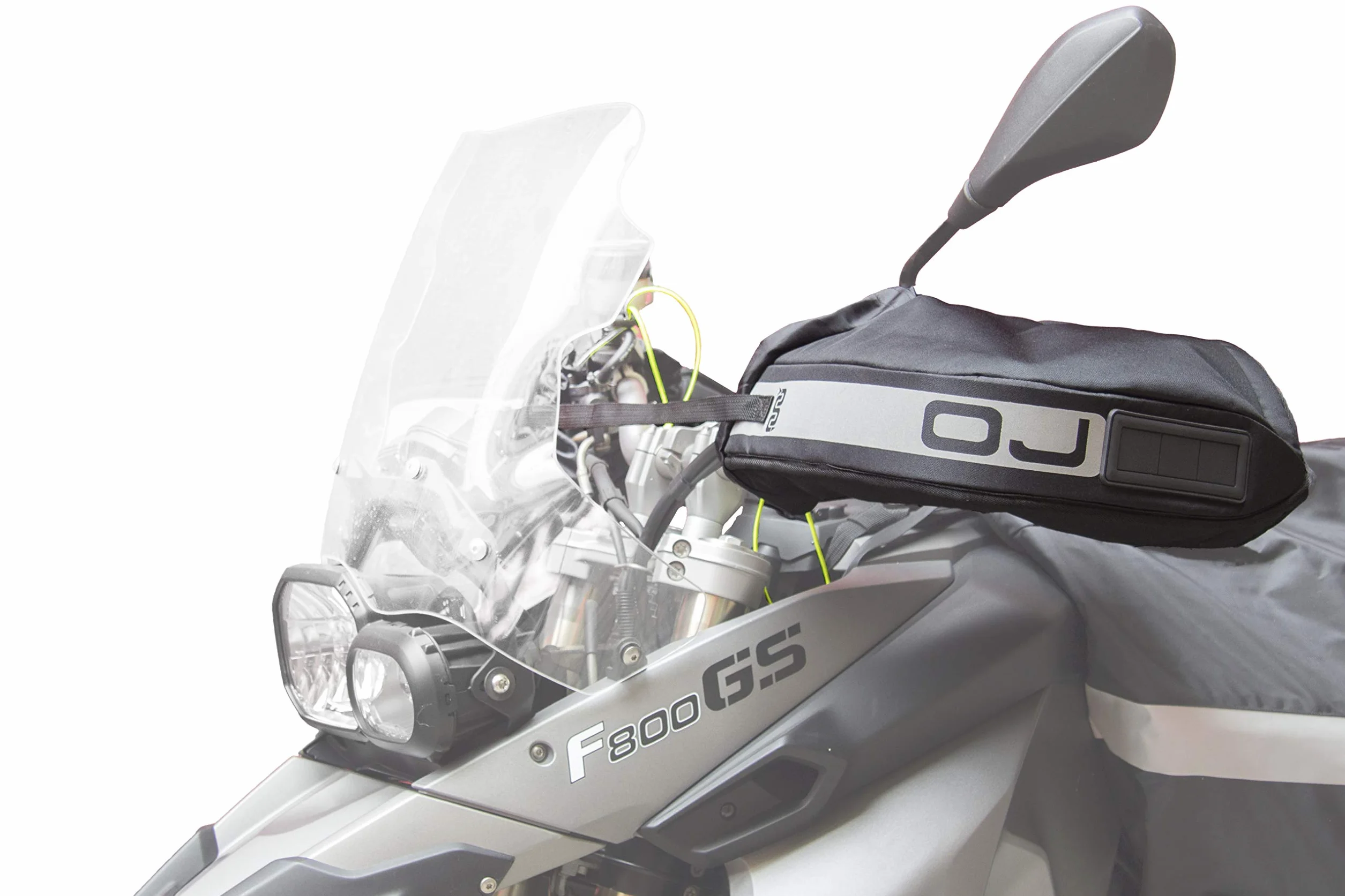 OJ Pro Hand Plus C0070 Coprimanopole Universali per Moto e Scooter – Copri Mani Impermeabili e Antivento con Interno Termico, Protezione Invernale per Guida Urbana e Touring, Nero, Confezione da 2