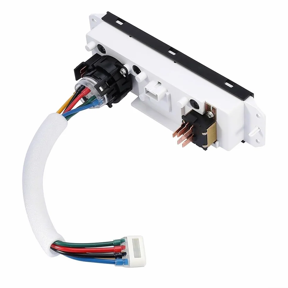Interruttore del pannello di controllo del riscaldatore A/C compatibile con Jeep per Wrangler TJ 1999-2004, OE: 55037473AB, 55037473AB, 55037473AA, 55037612AA, 55056558AA, 55056559AA