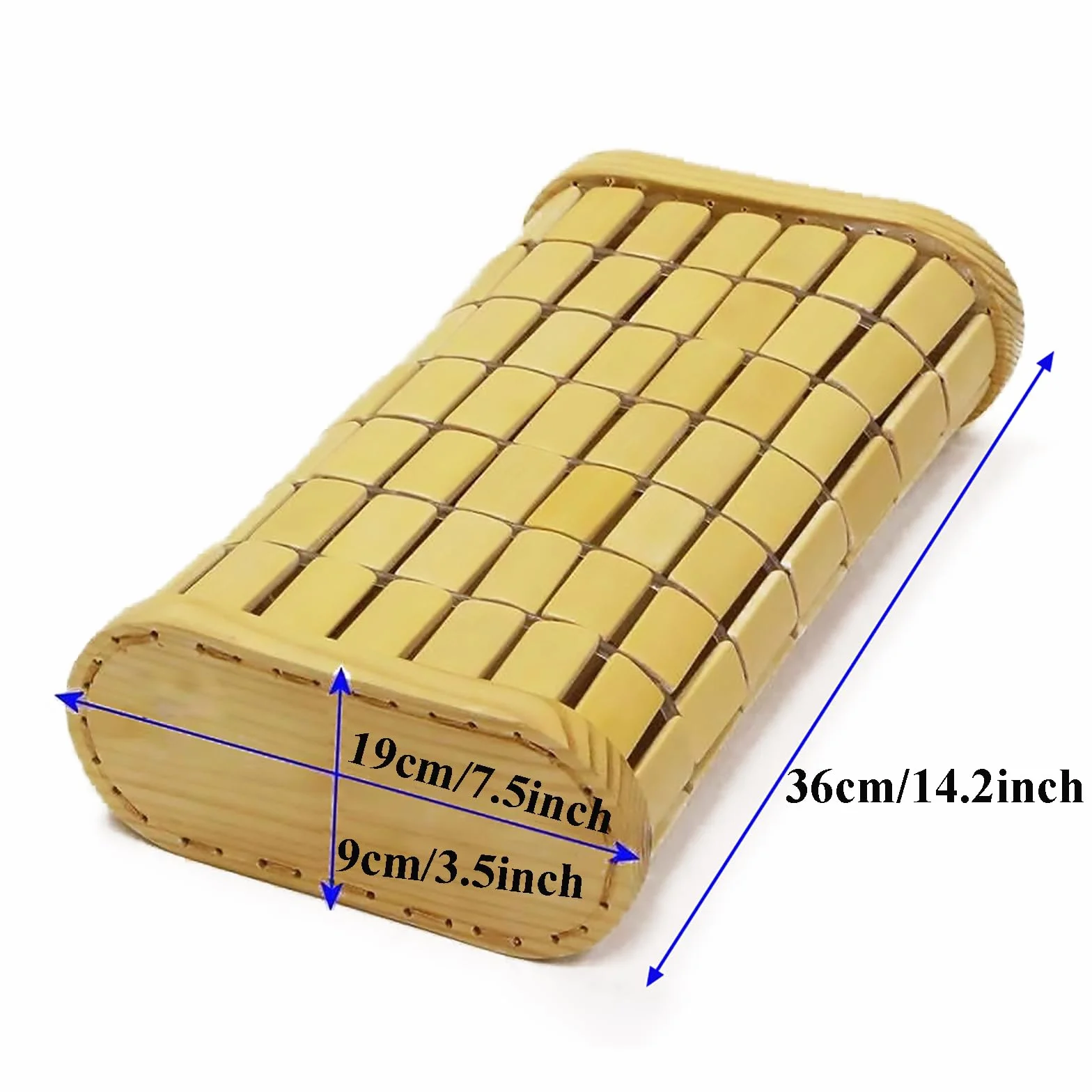 Cuscino poggiatesta in legno di bambù per sauna, supporto per il collo, accessori sauna comfort