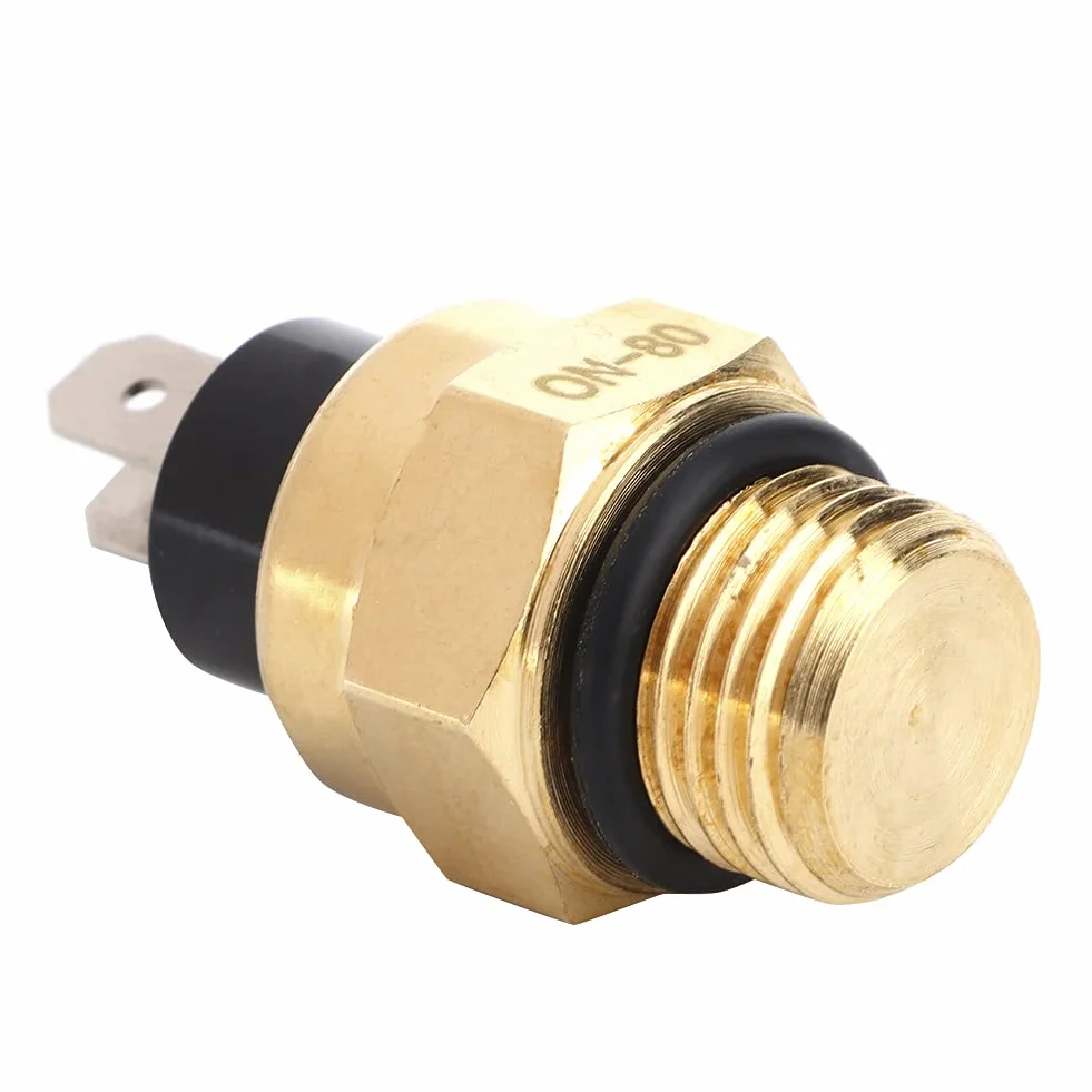 Interruttore della Temperatura della Ventola Interruttori della Temperatura Dell'acqua del Radiatore del Motociclo Interruttore del Sensore di Temperatura del Termostato della Ventola di Raffreddament