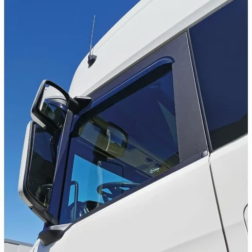 Kit 2 Deflettori Antivento Adattabili per Scania Serie 7 NG R/S/G/P/L/XT dal 2016 in Acrilico