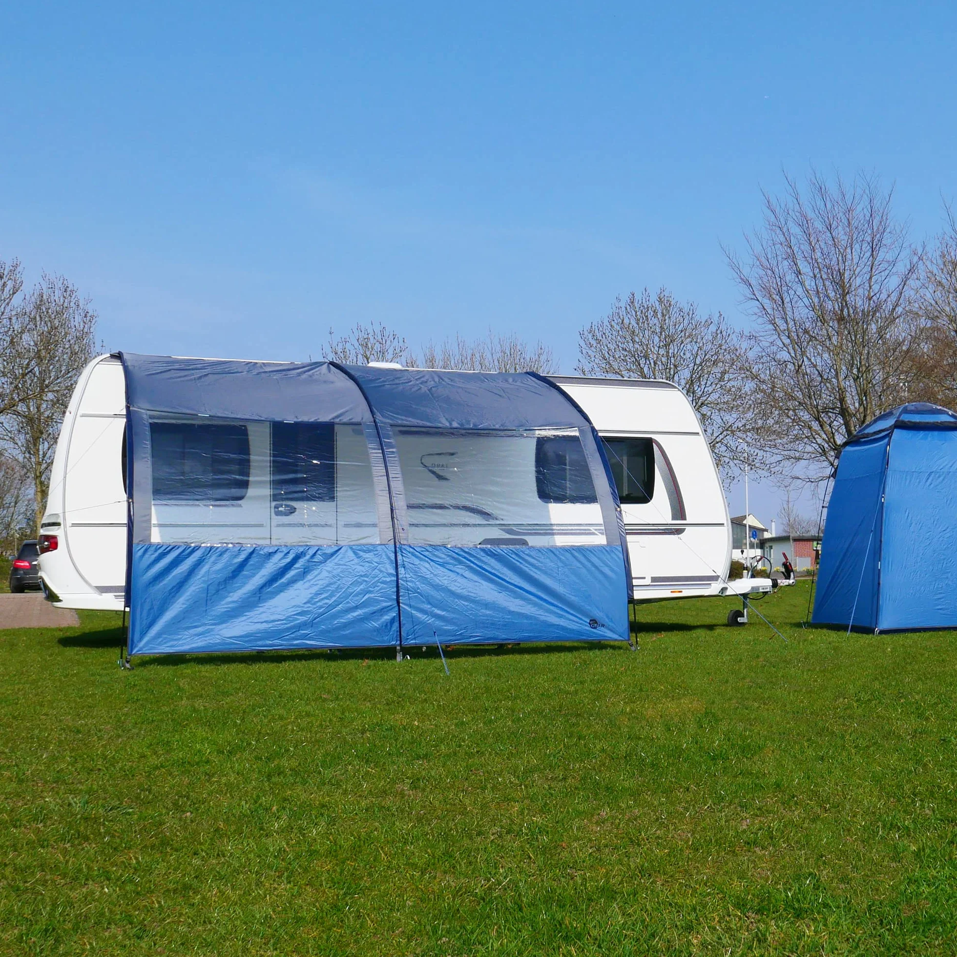 Tettoia per roulotte e camper Gear Riviera 4 misure 2-3,5m larghezza 260cm profondità protezione UV 50+