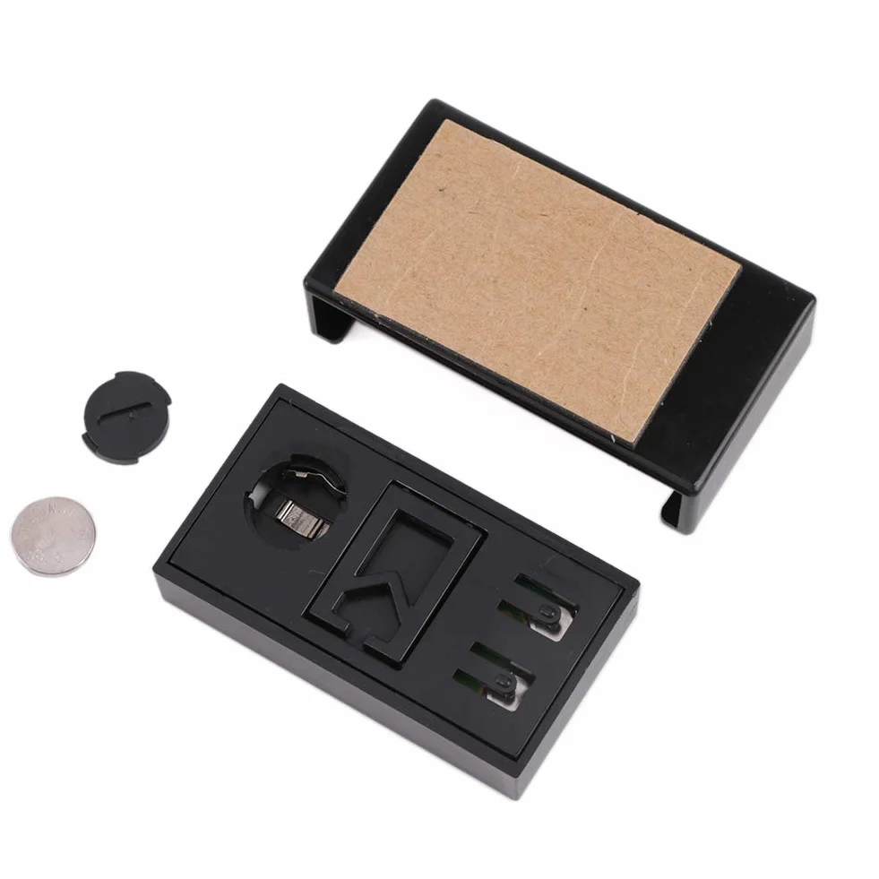 Mini orologio digitale da auto, cruscotto, interno veicolo, elettronico, universale, con data e calendario