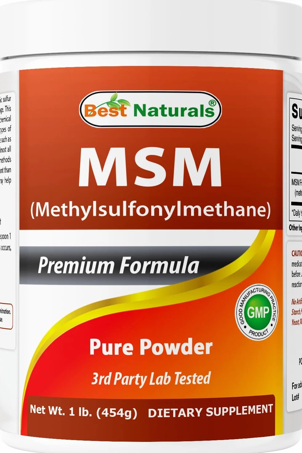Best Naturals MSM Methylsulfonylmethane Pure Powder 1 Lb